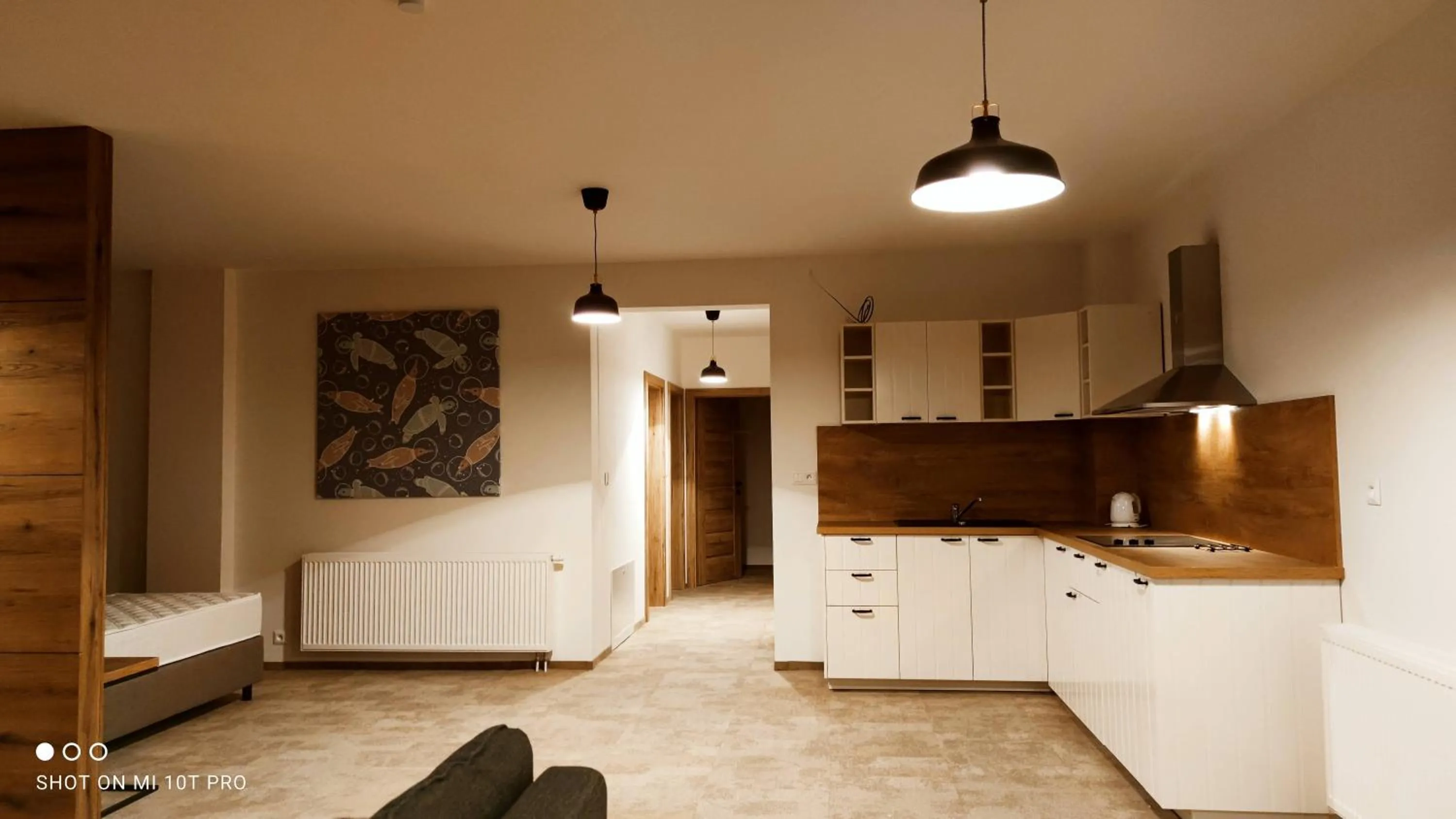 Kitchen or kitchenette in Aparthotel Central Liptovský Mikuláš