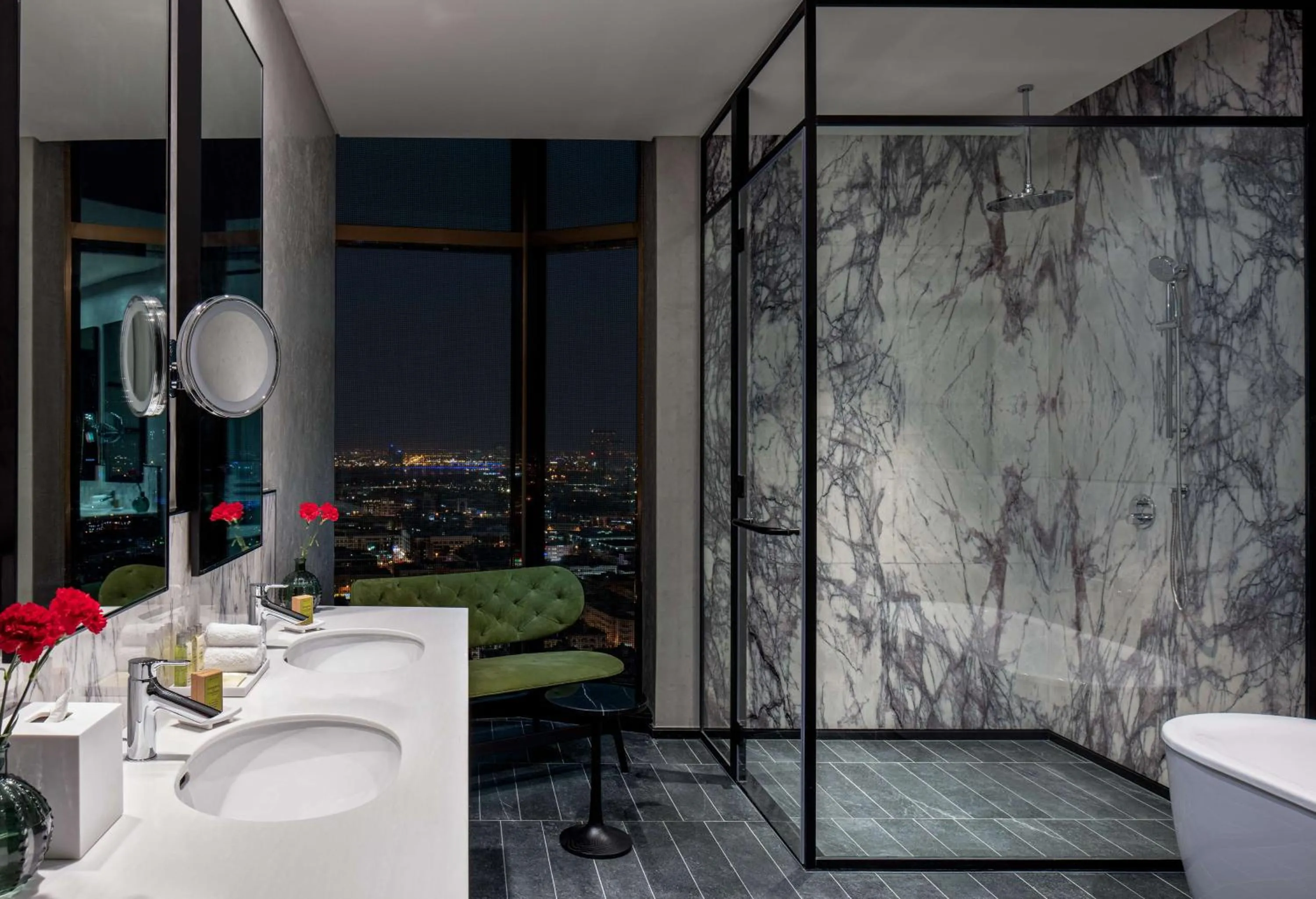 Bathroom in DoubleTree by Hilton Dubai M Square Hotel & Residences