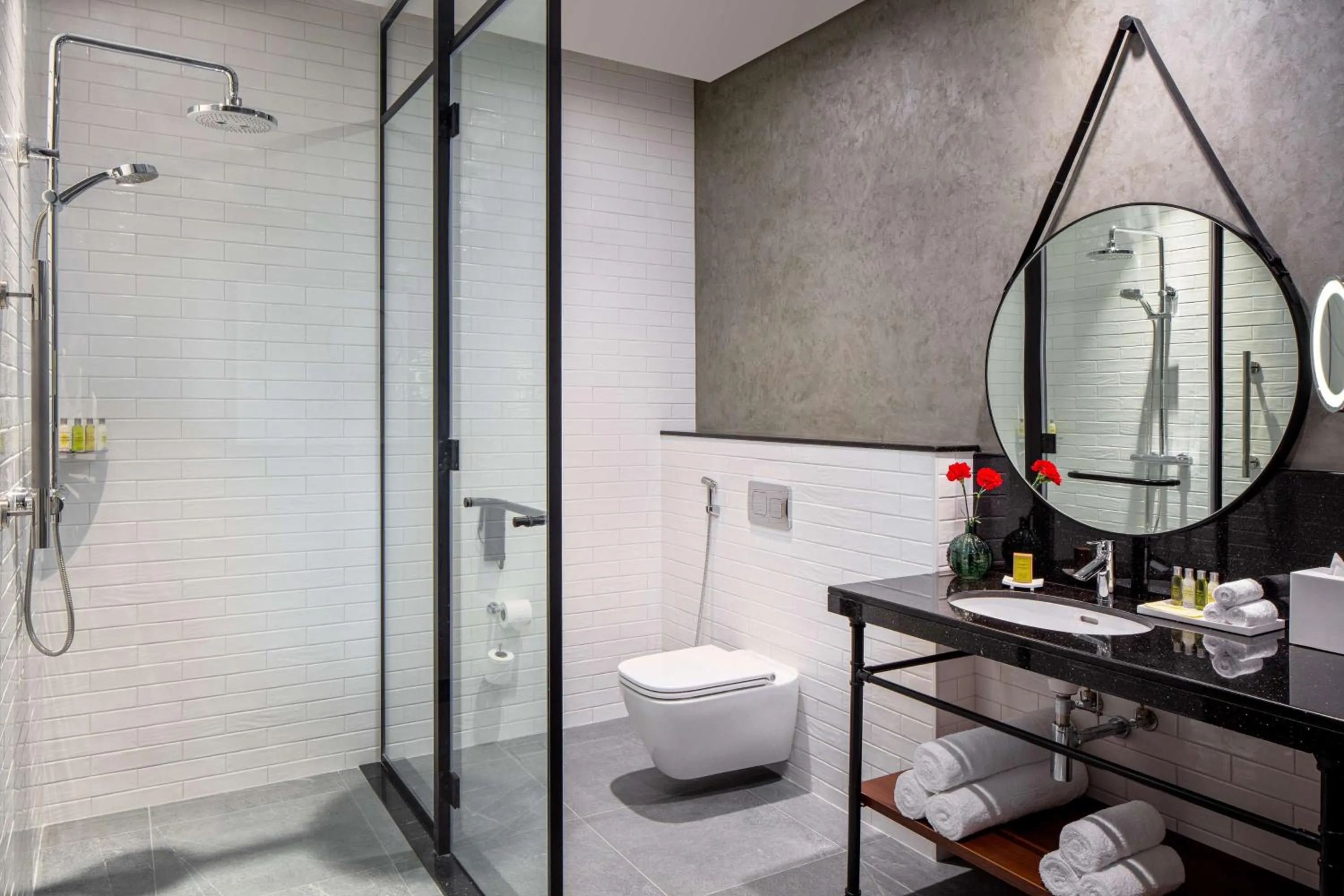 Bathroom in DoubleTree by Hilton Dubai M Square Hotel & Residences