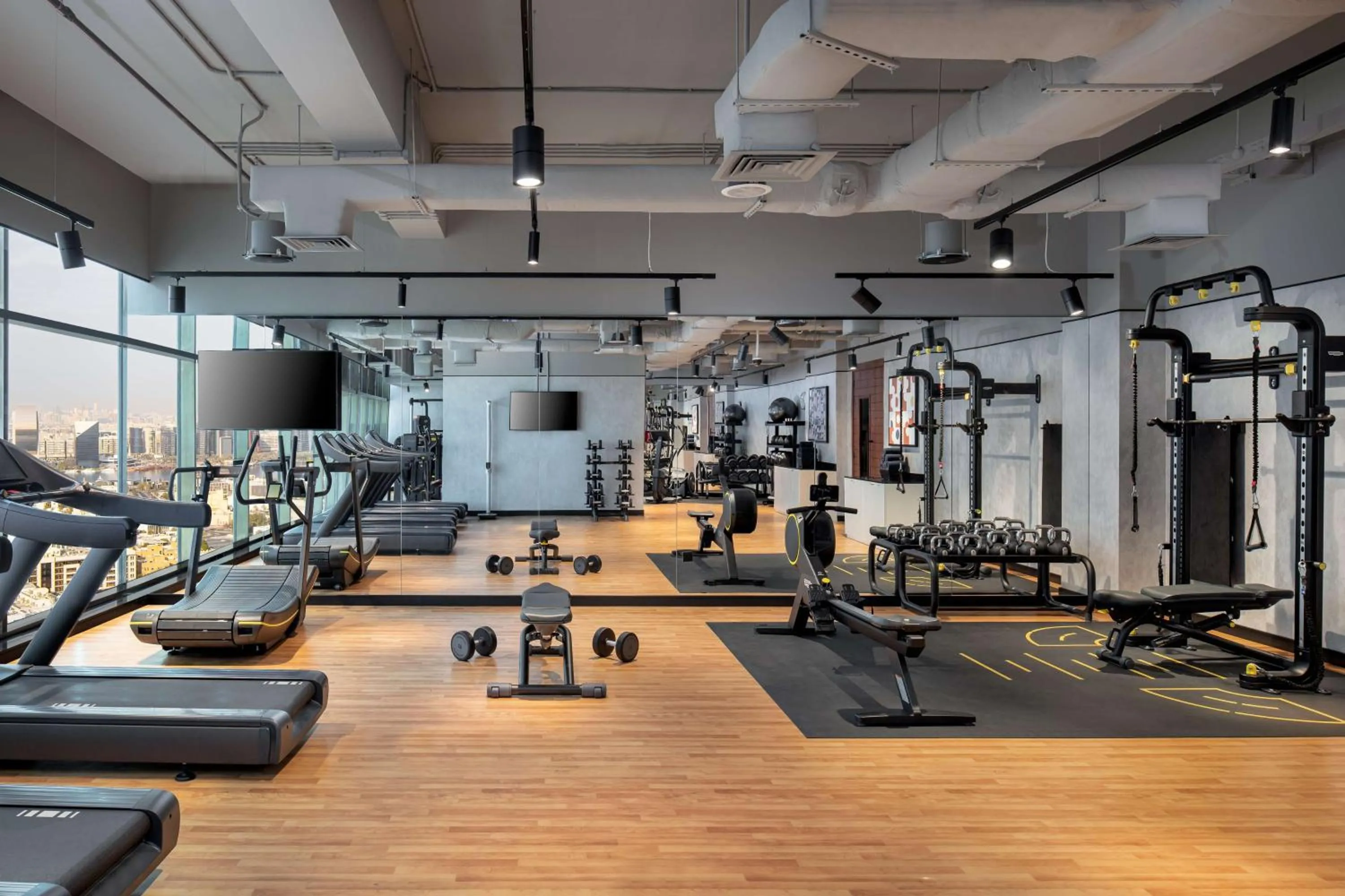 Fitness centre/facilities in DoubleTree by Hilton Dubai M Square Hotel & Residences