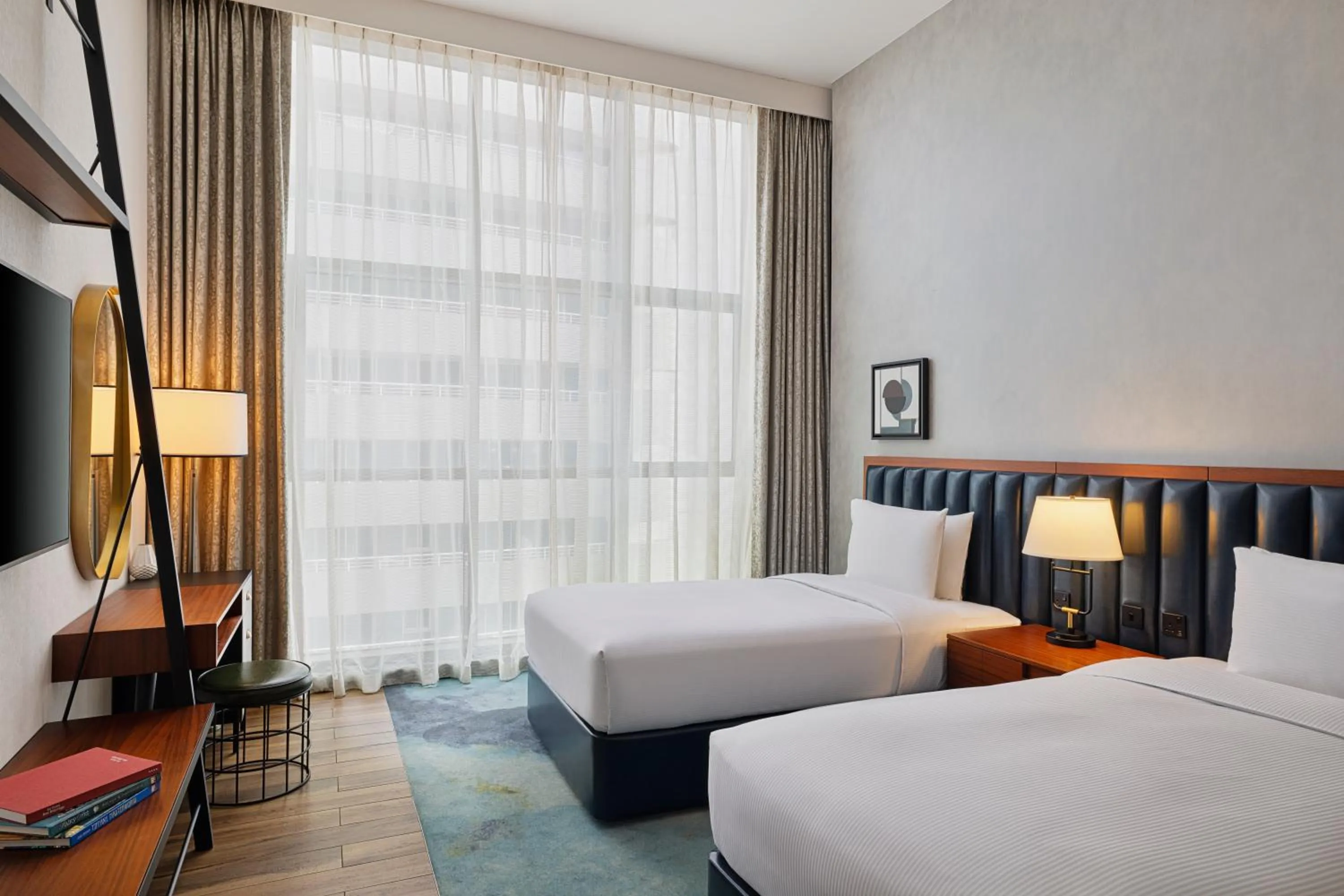 Bedroom, Bed in DoubleTree by Hilton Dubai M Square Hotel & Residences