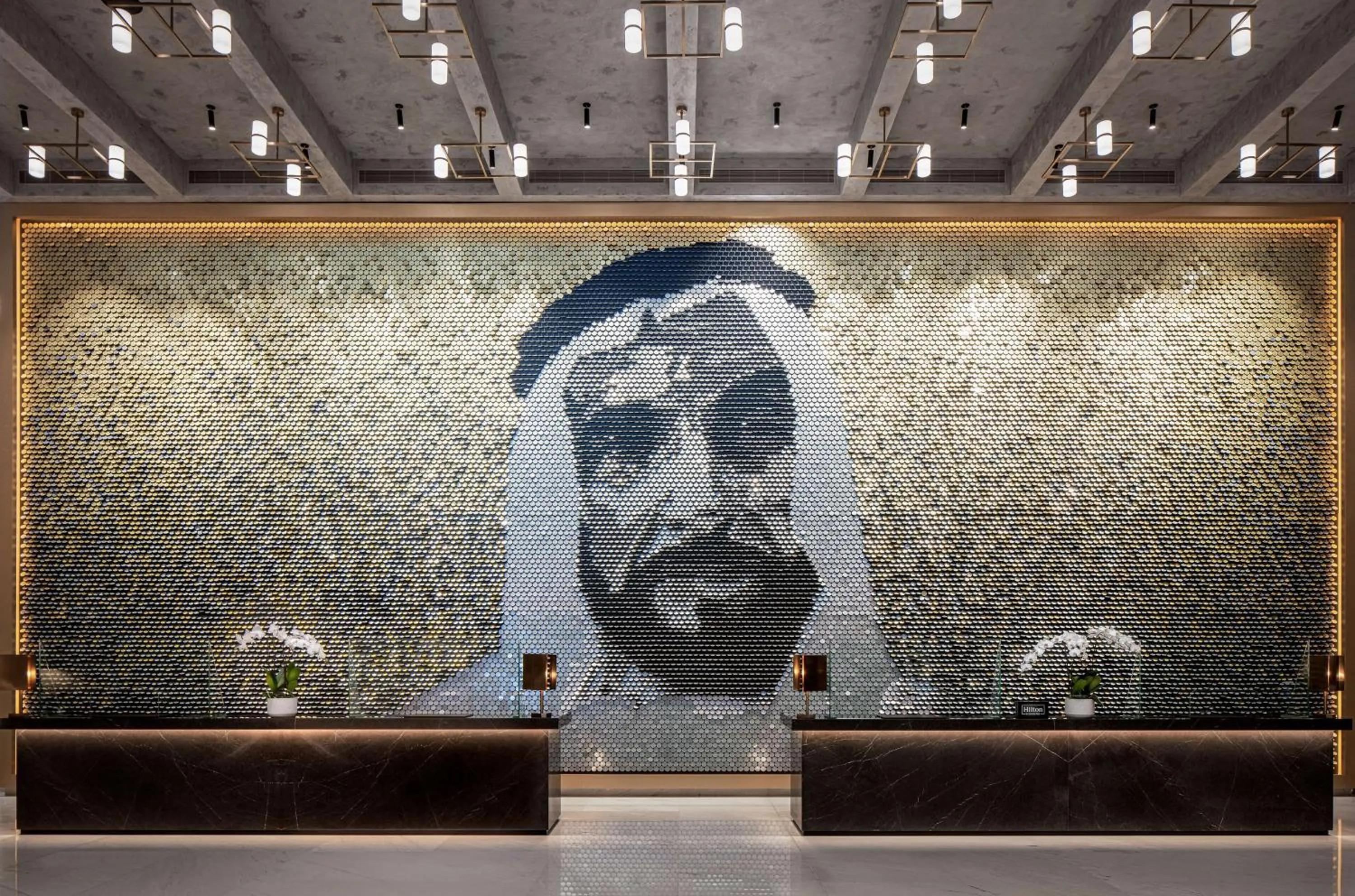 Lobby or reception in DoubleTree by Hilton Dubai M Square Hotel & Residences