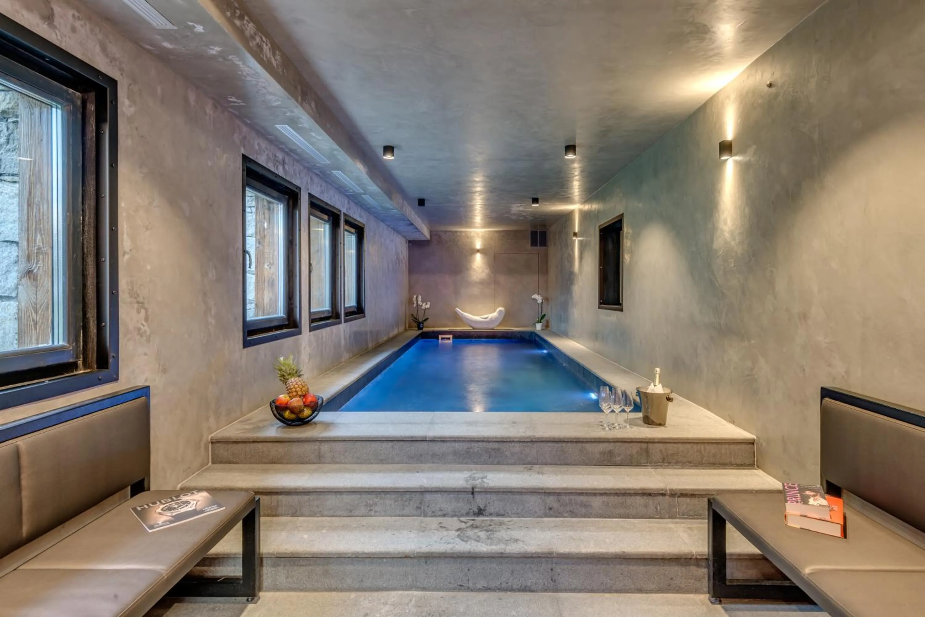 Swimming pool in Chalet Monts by Les Etincelles