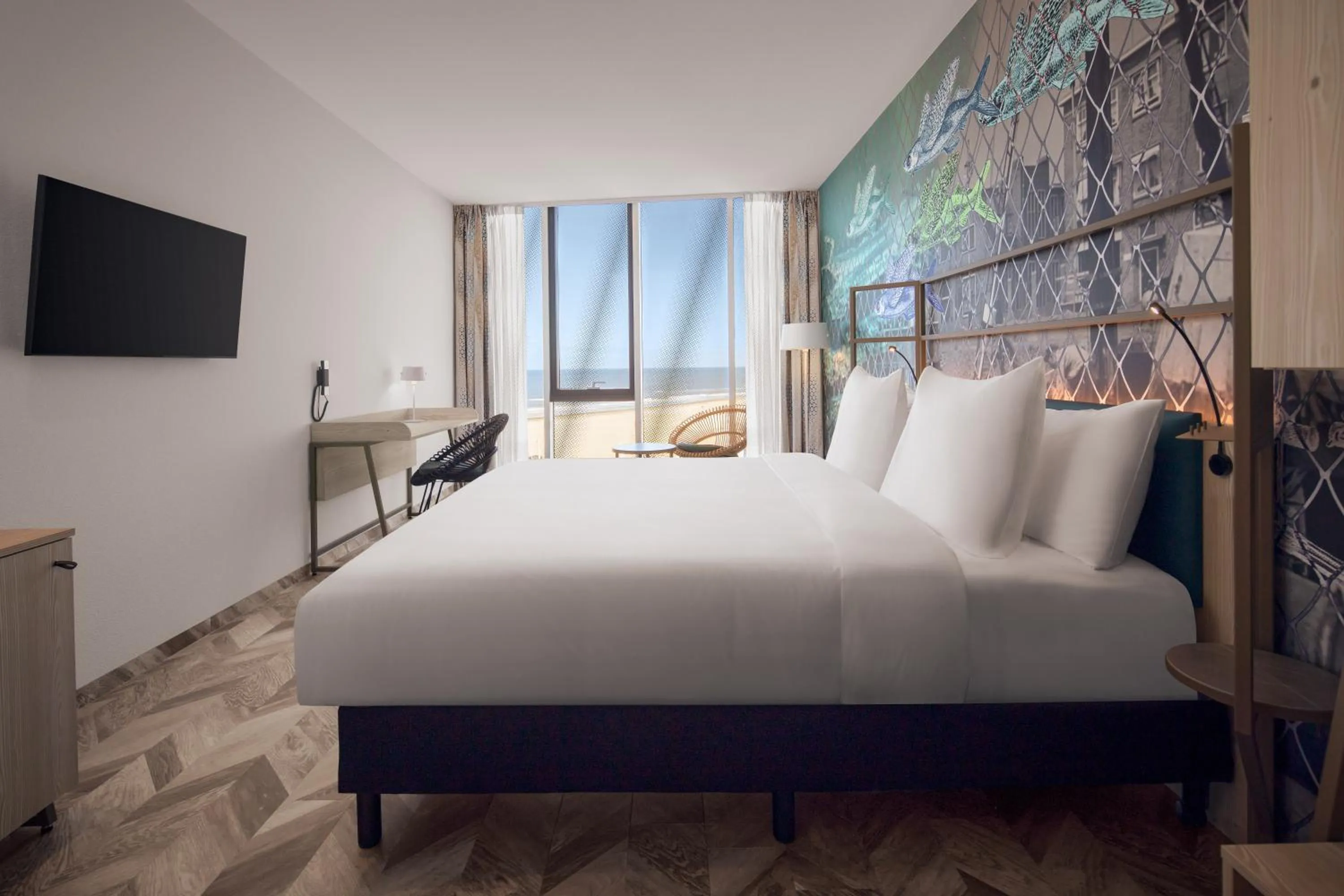 Photo of the whole room, Bed in Inntel Hotels Den Haag Marina Beach