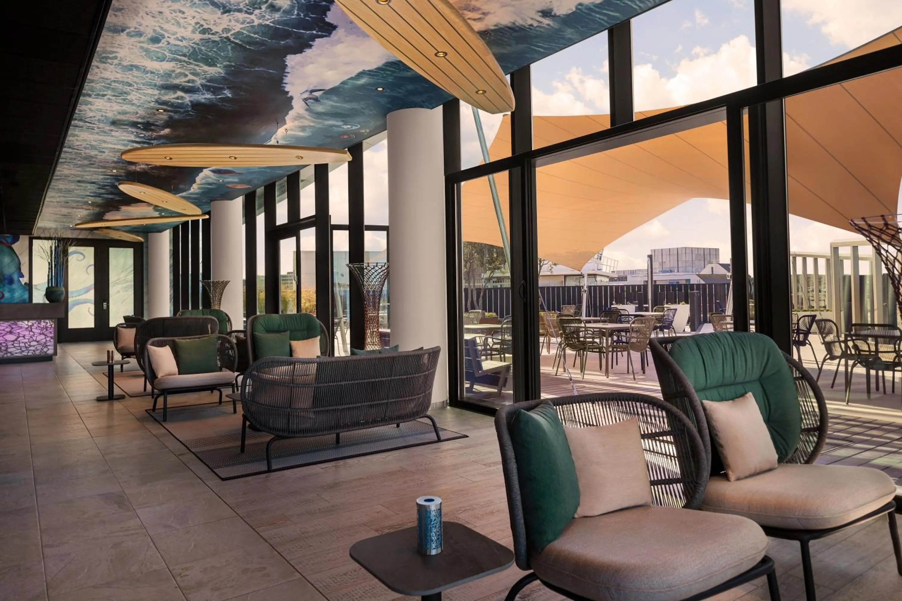 Lobby or reception in Inntel Hotels Den Haag Marina Beach