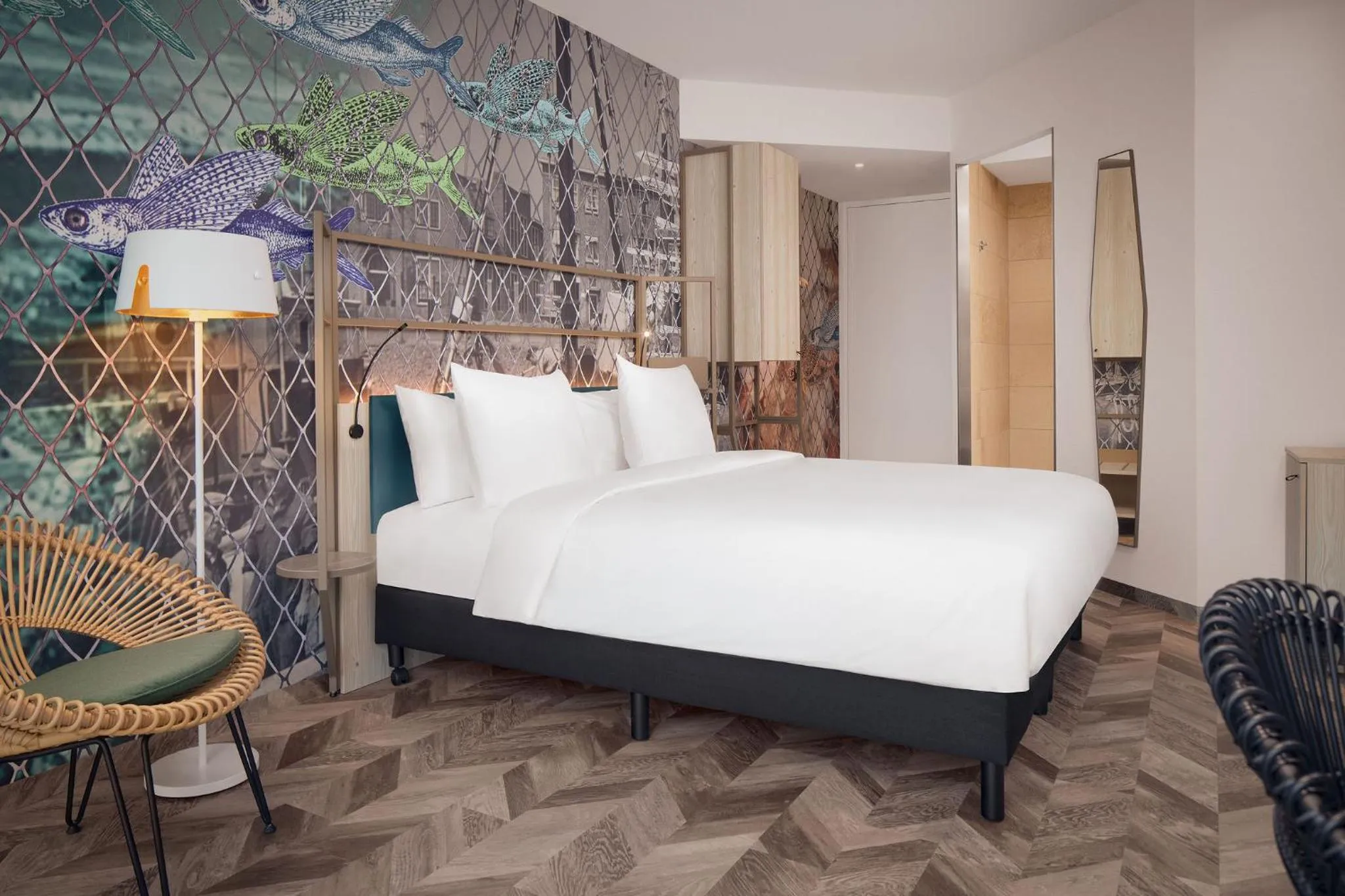 Bed in Inntel Hotels Den Haag Marina Beach