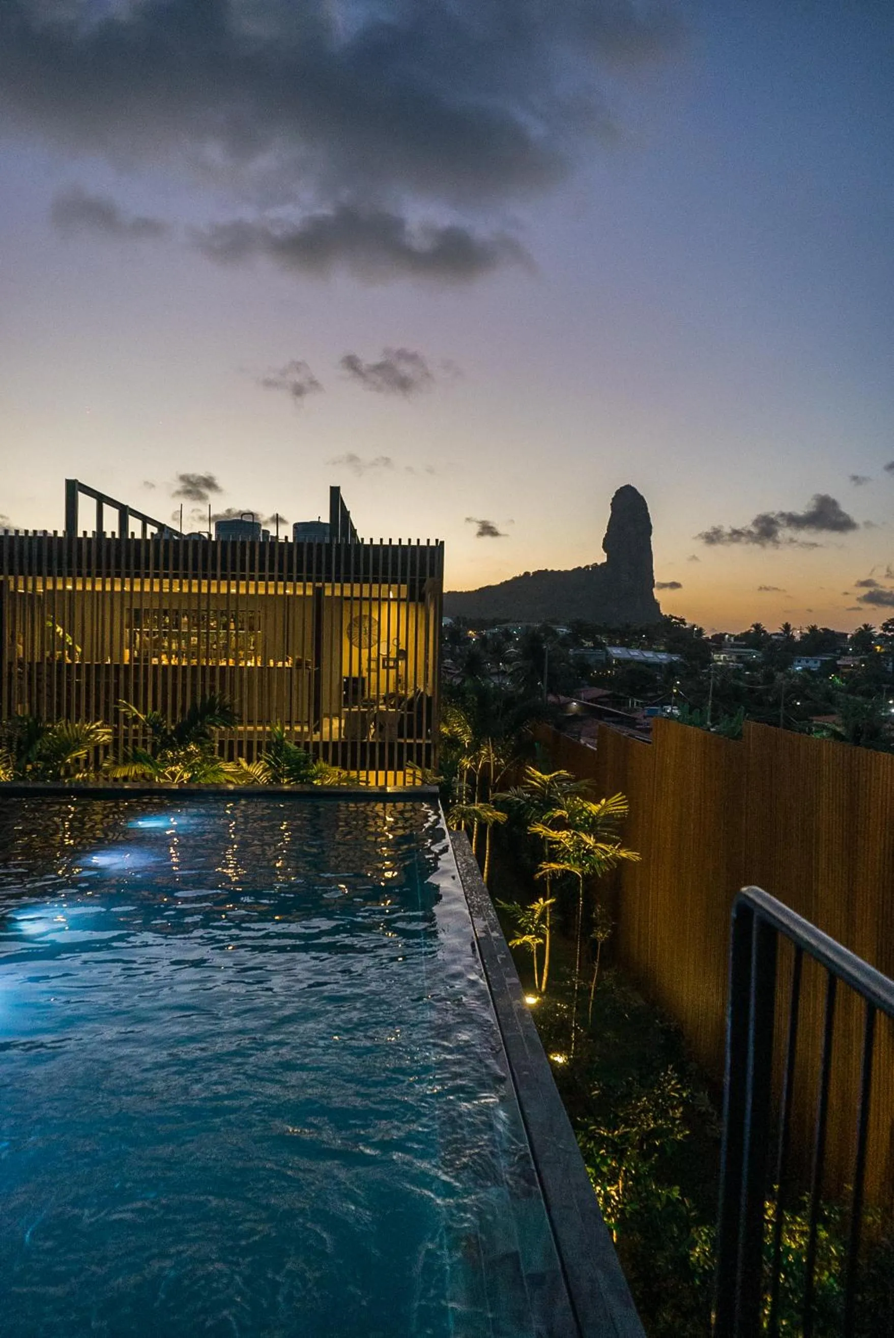 Pool view in Pousada Maria Flor