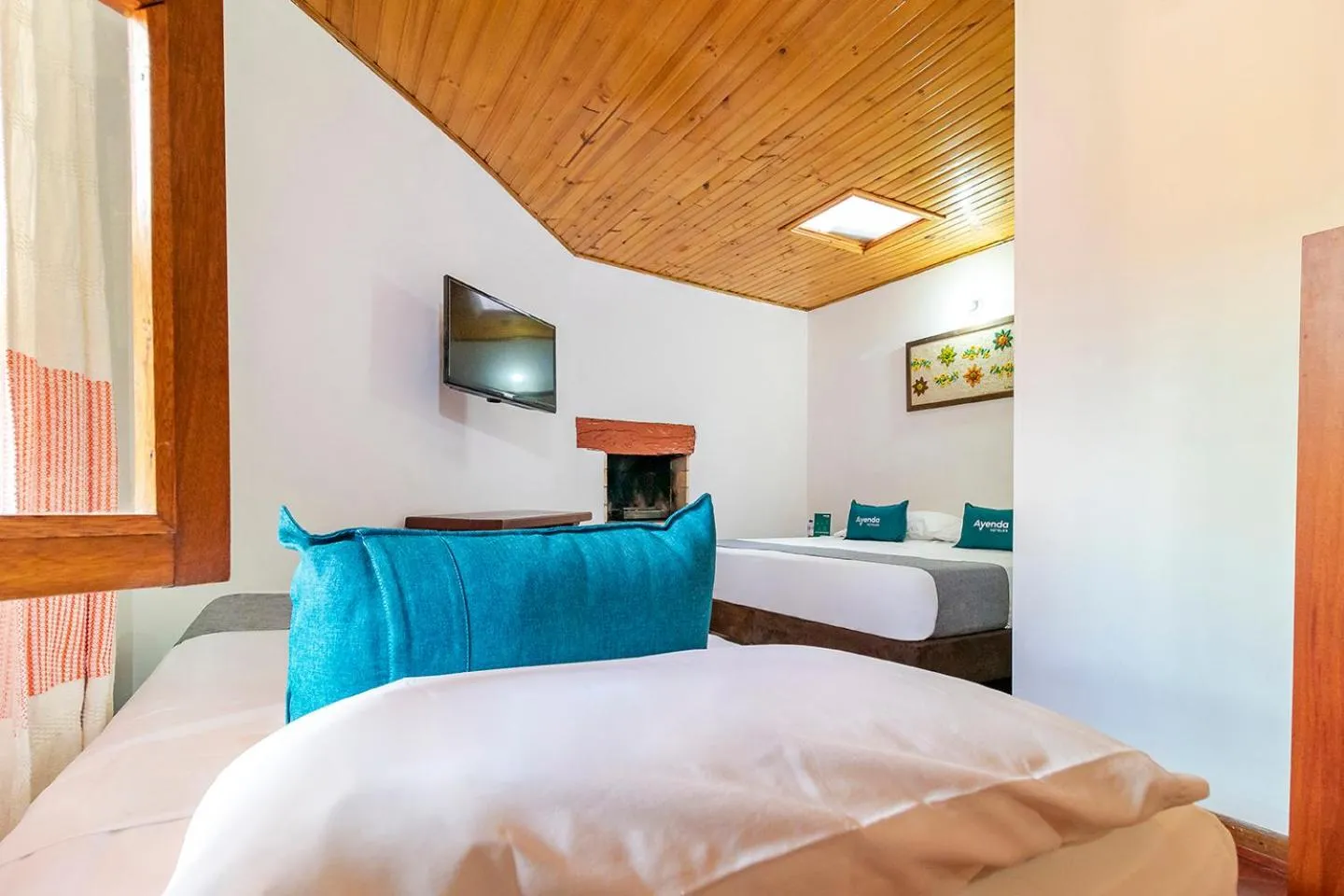 Bed in Ayenda Hotel Casona Santa Rosa
