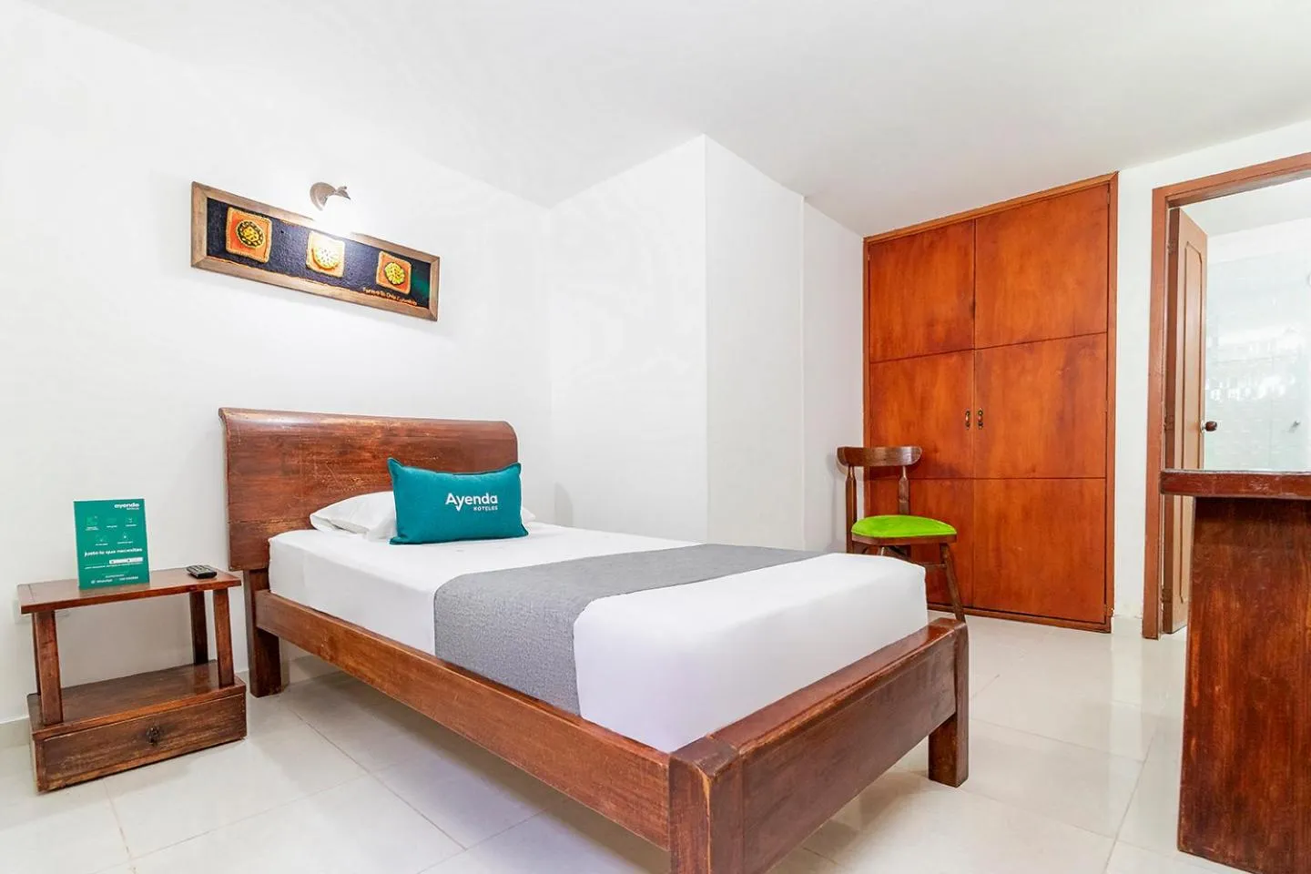 Bed in Ayenda Hotel Casona Santa Rosa