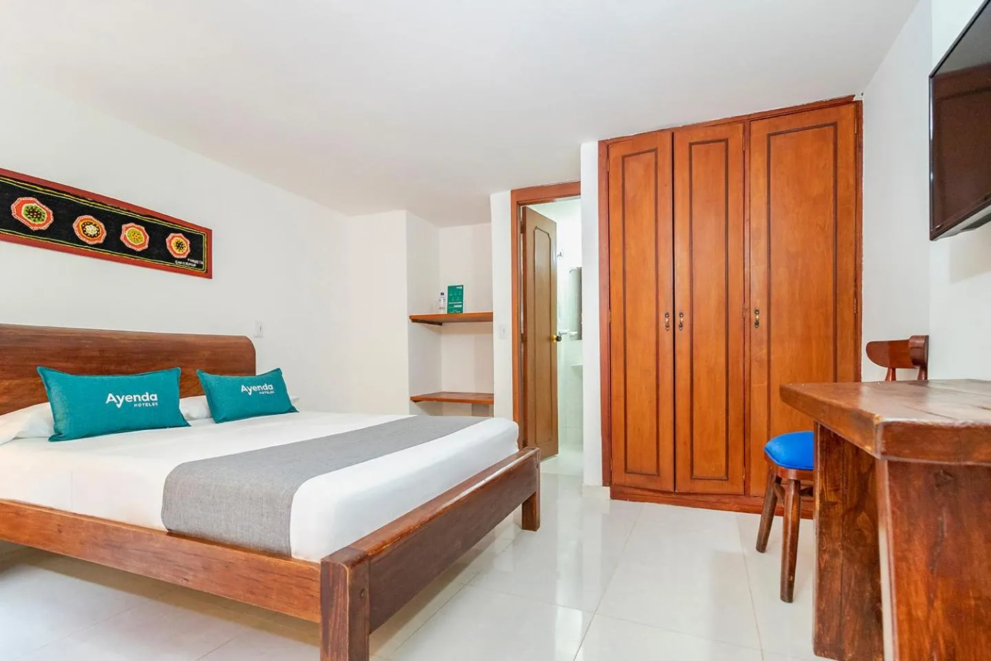 Bed in Ayenda Hotel Casona Santa Rosa