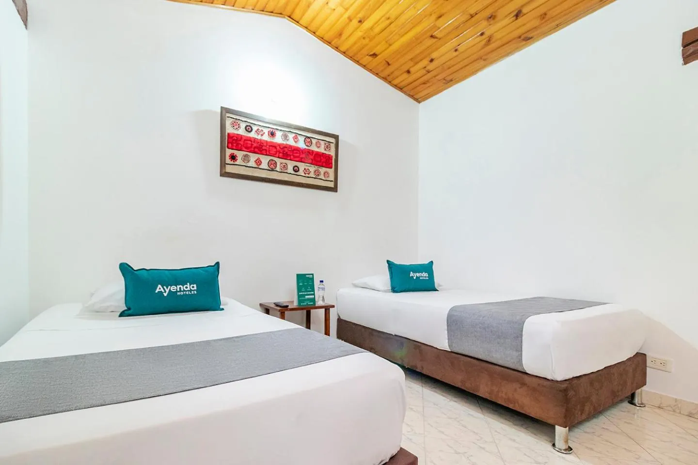 Bed in Ayenda Hotel Casona Santa Rosa
