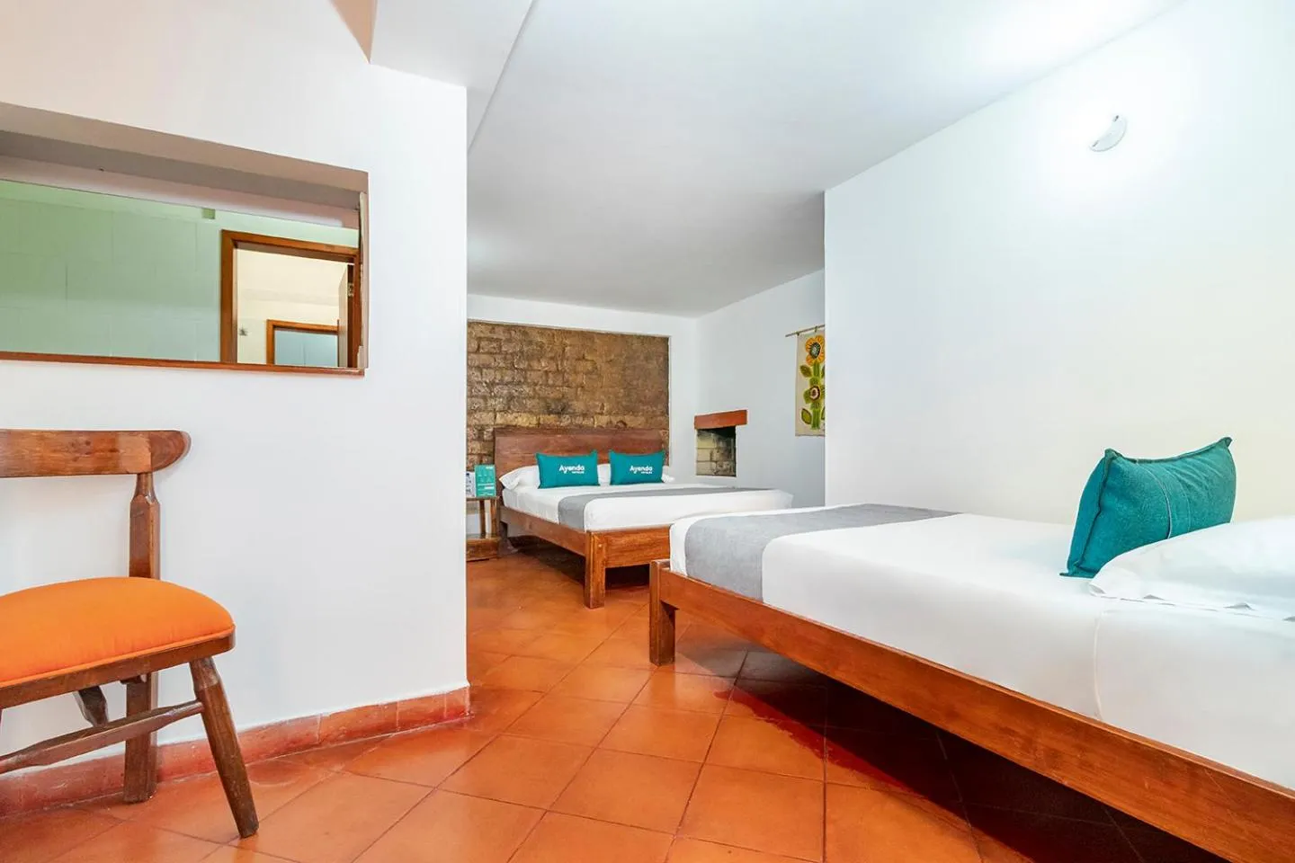 Bed in Ayenda Hotel Casona Santa Rosa