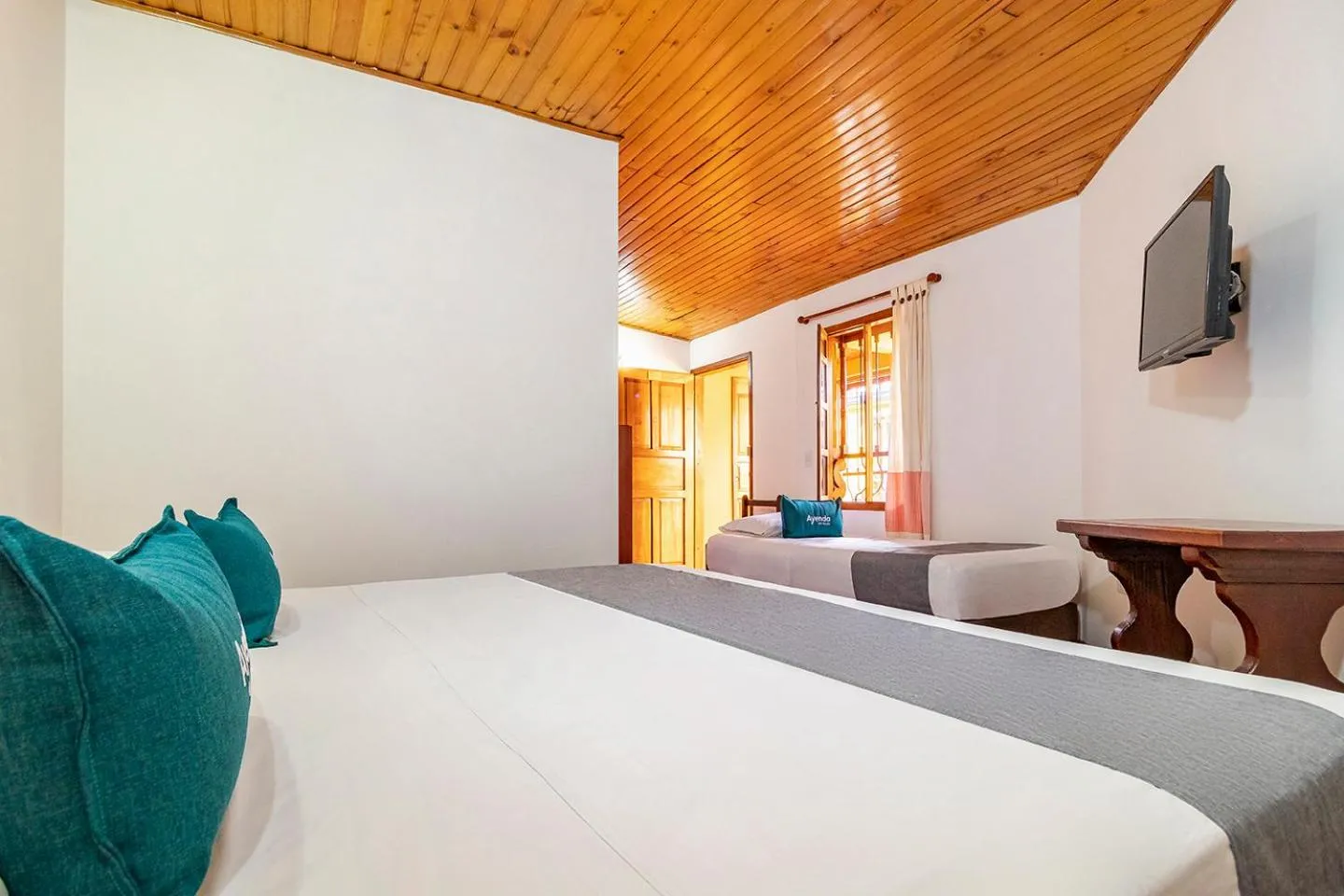 Bed in Ayenda Hotel Casona Santa Rosa