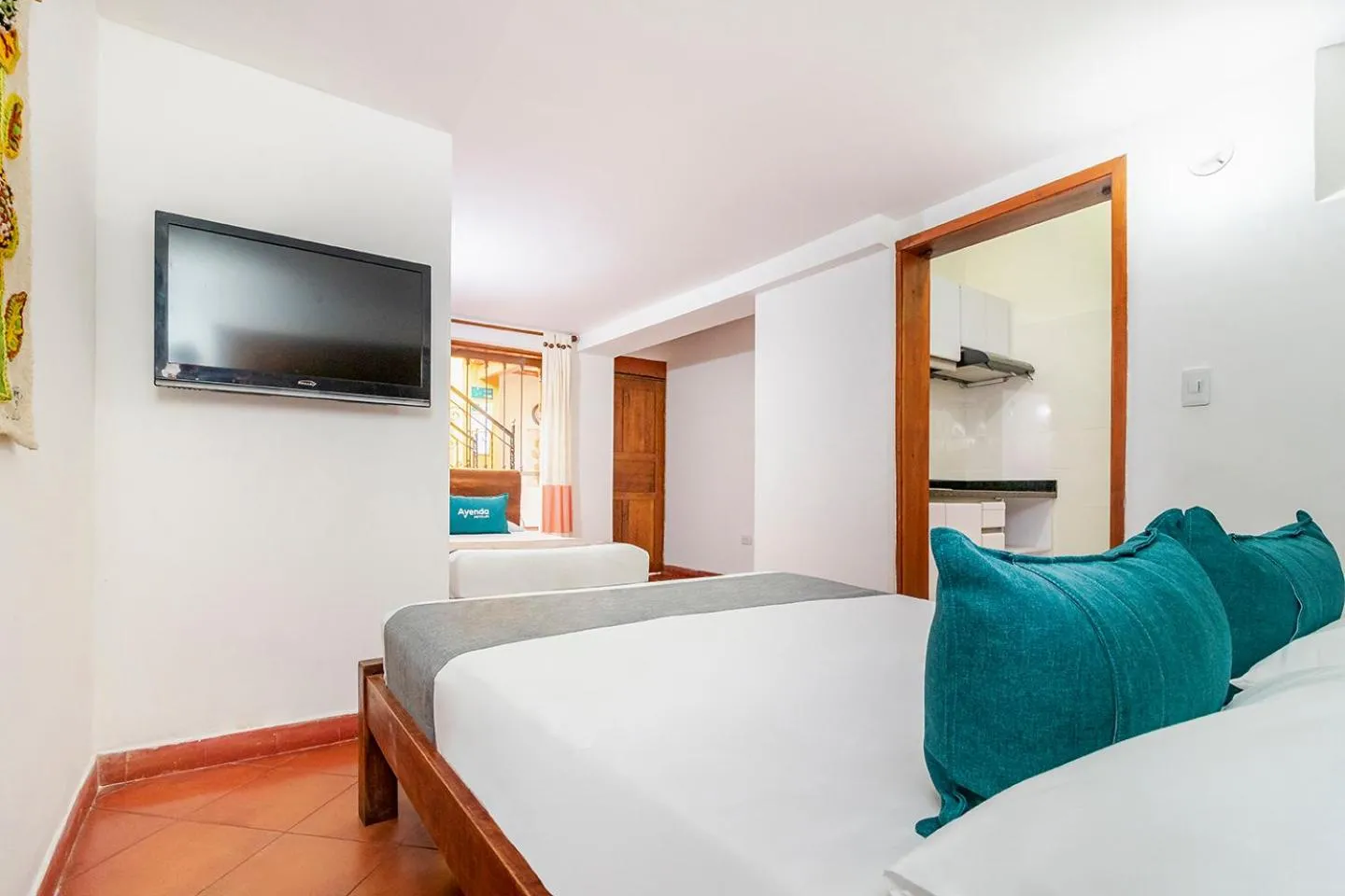 Bed in Ayenda Hotel Casona Santa Rosa