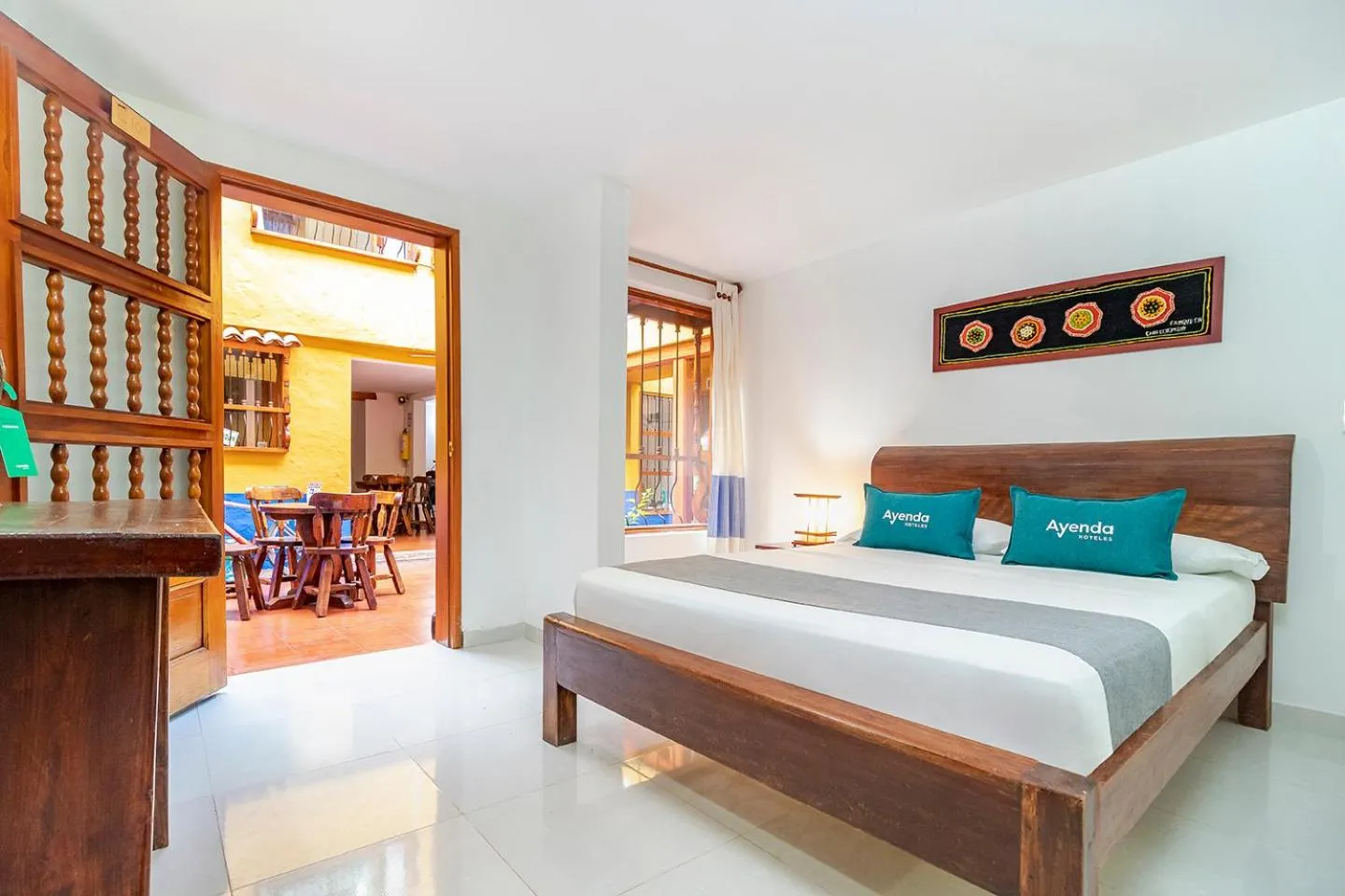 Bed in Ayenda Hotel Casona Santa Rosa
