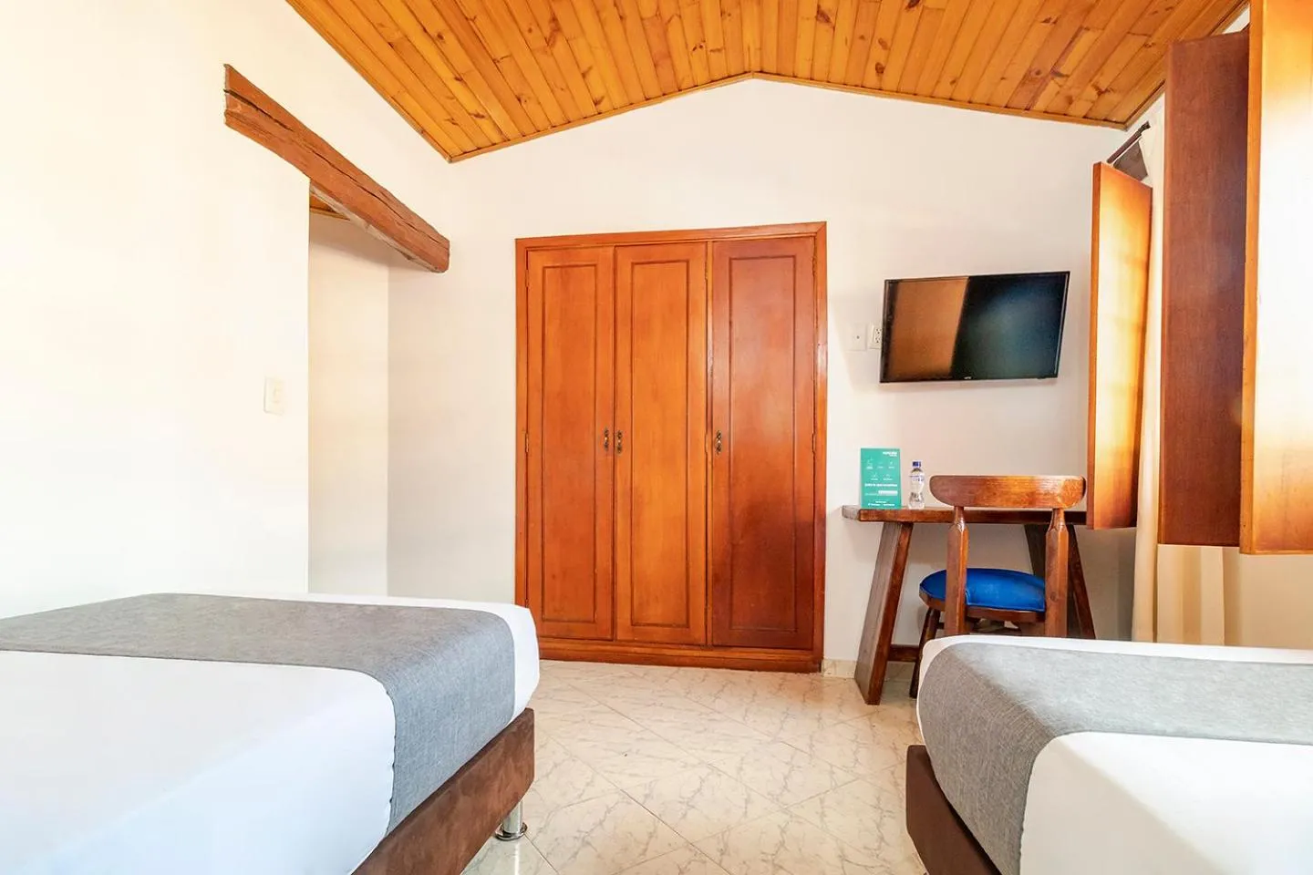Bed in Ayenda Hotel Casona Santa Rosa