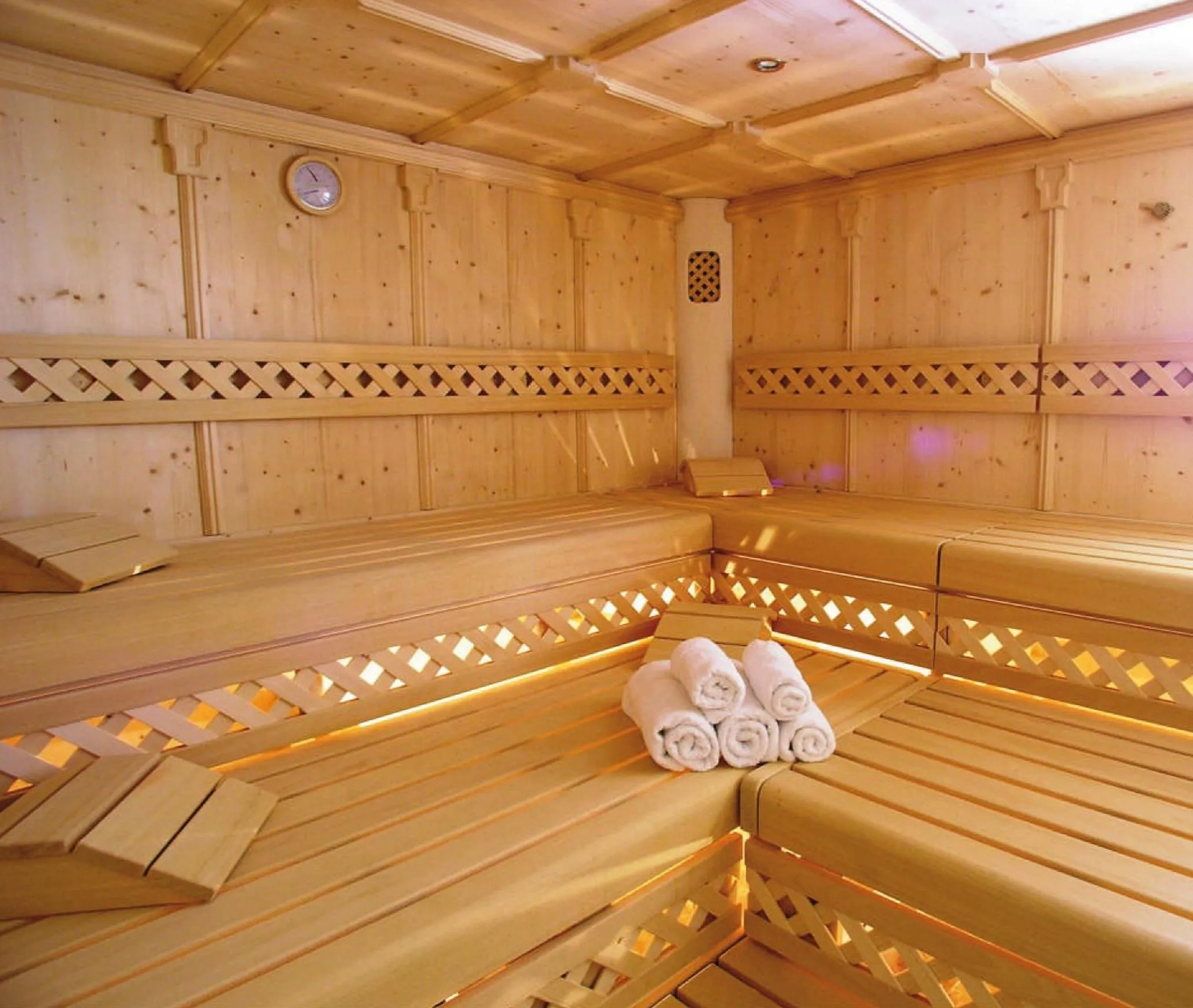 Sauna in Das Posthaus stubai&smart Hotel