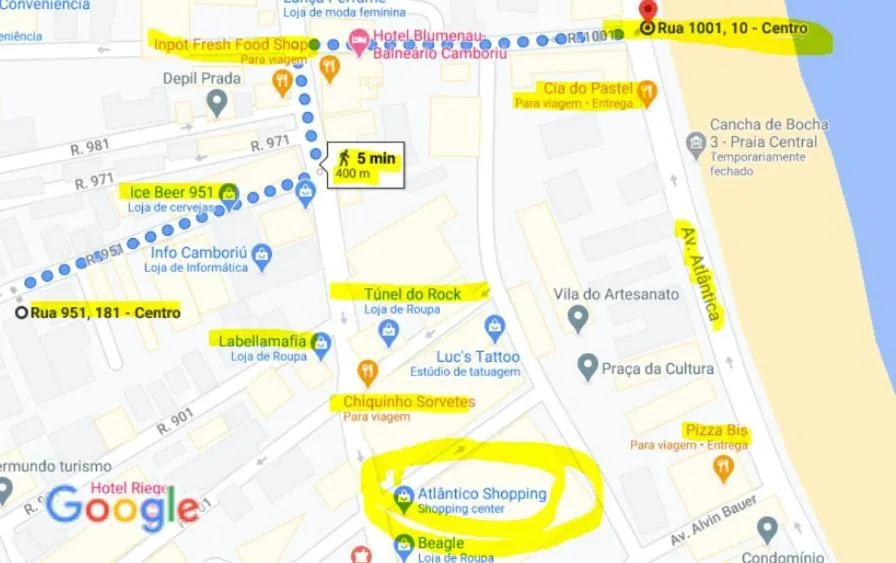 Bird's eye view in Apartamento Temporada Balneário Camboriú