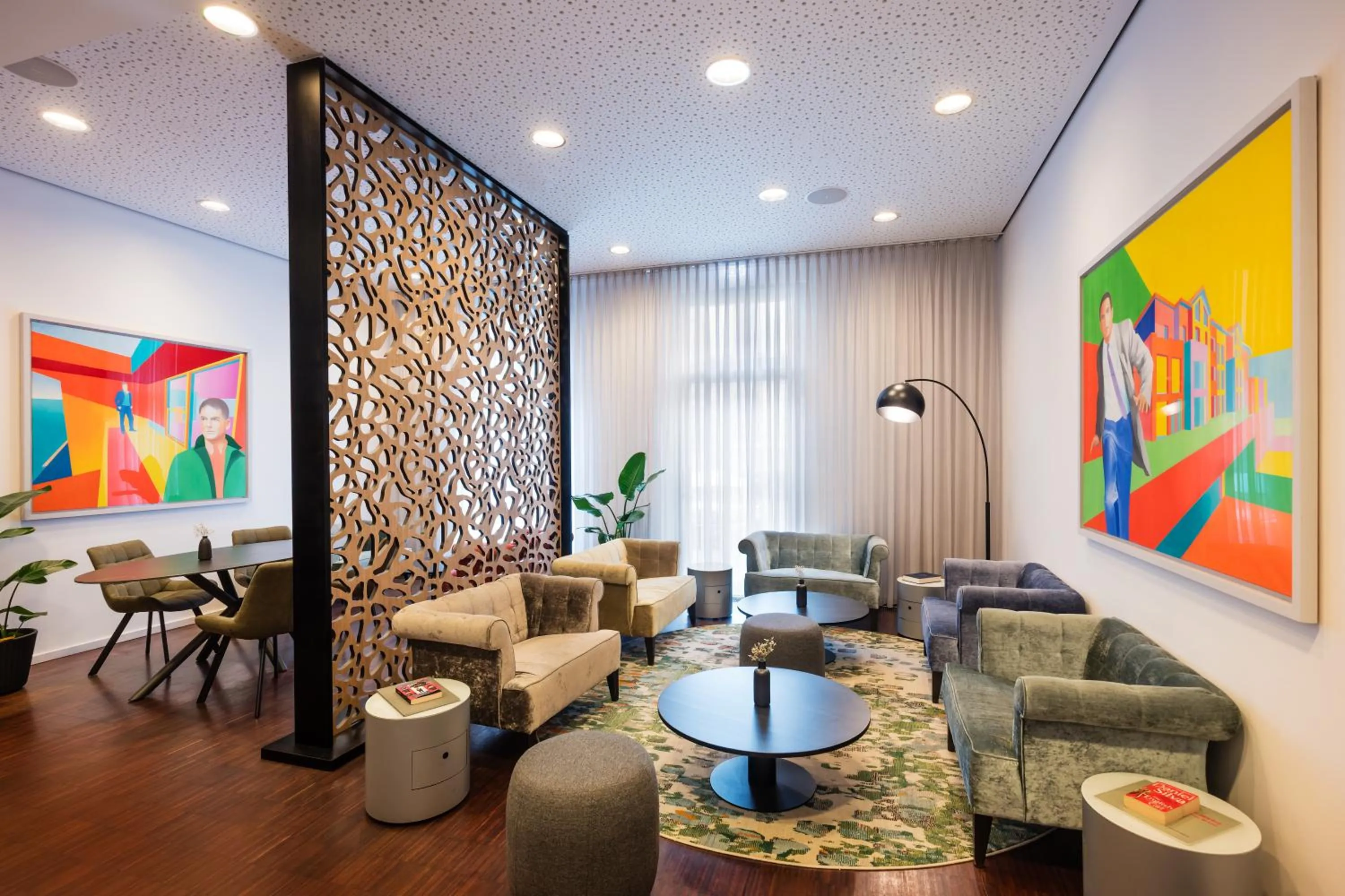 Communal lounge/ TV room in Art Hotel City Leipzig