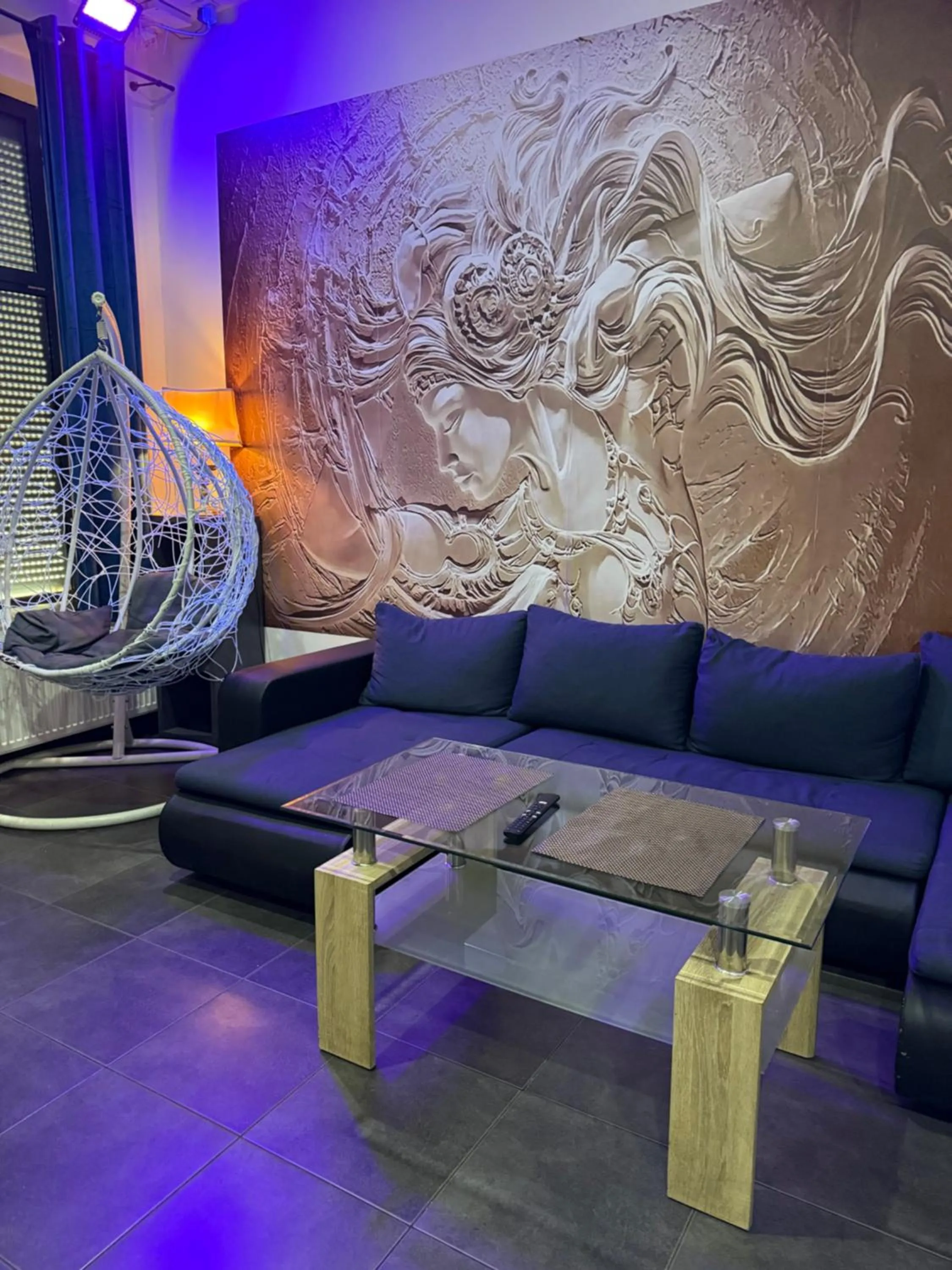 Seating area in Apartamenty PRETTY WOMAN meldunek samodzielny 24h - noclegi Bytom Chorzów Katowice