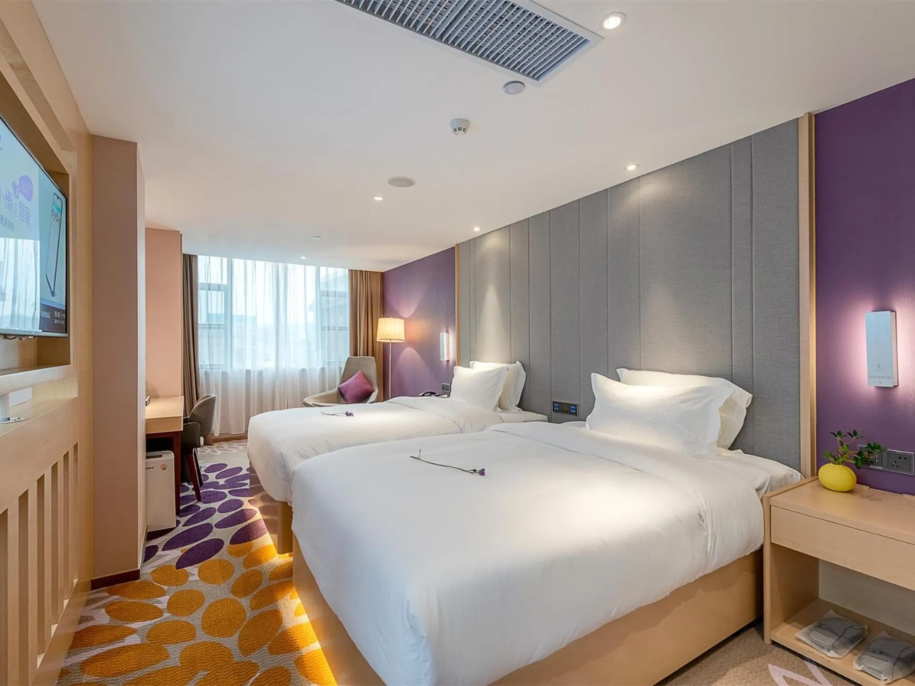 Bed in Lavande Hotel Guangzhou east railway station Tianpingjia Subway Station Branch