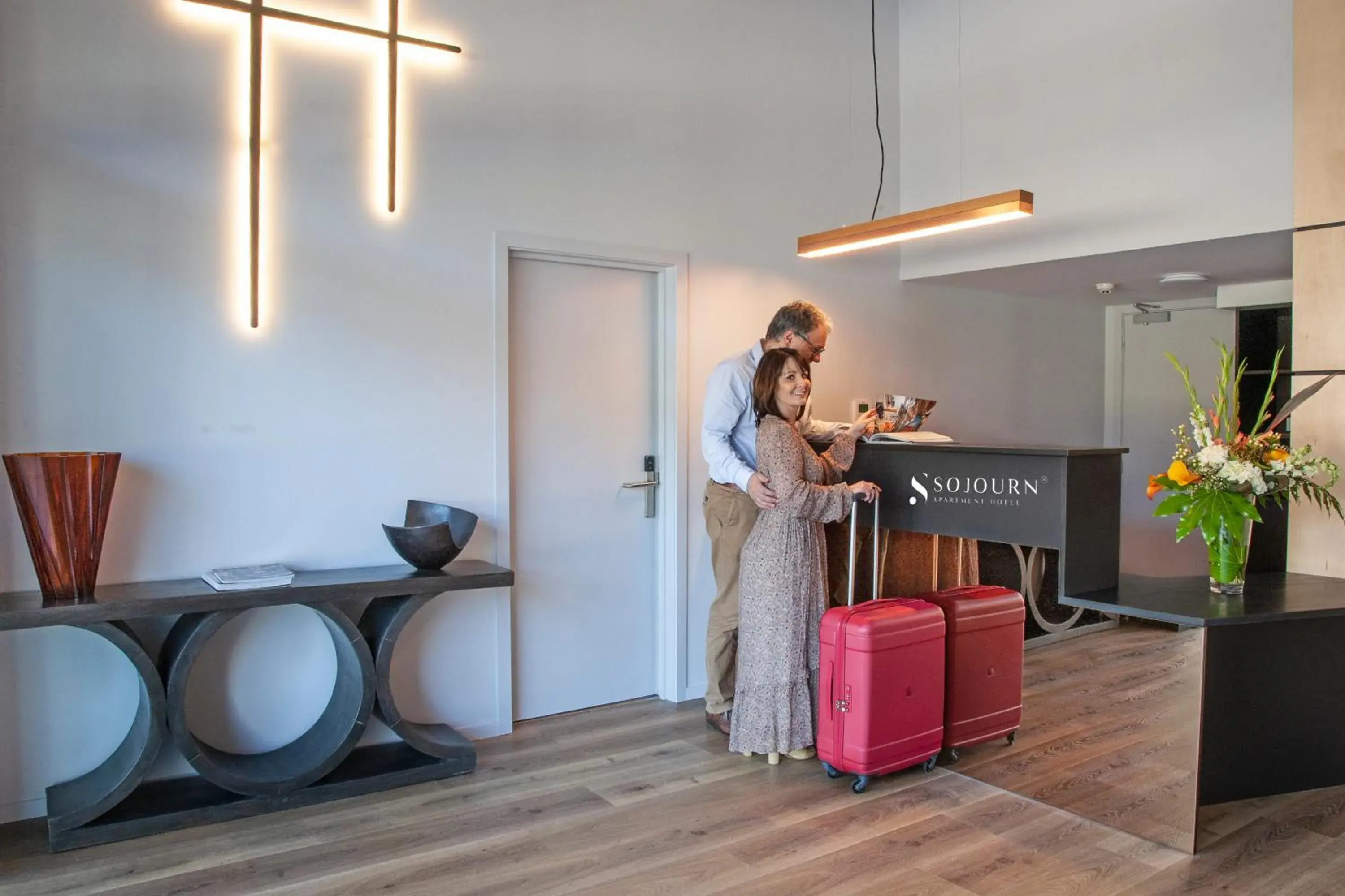Lobby or reception in Sojourn Apartment Hotel - Riddiford Lobby or reception in Sojourn Apartment Hotel - Riddiford