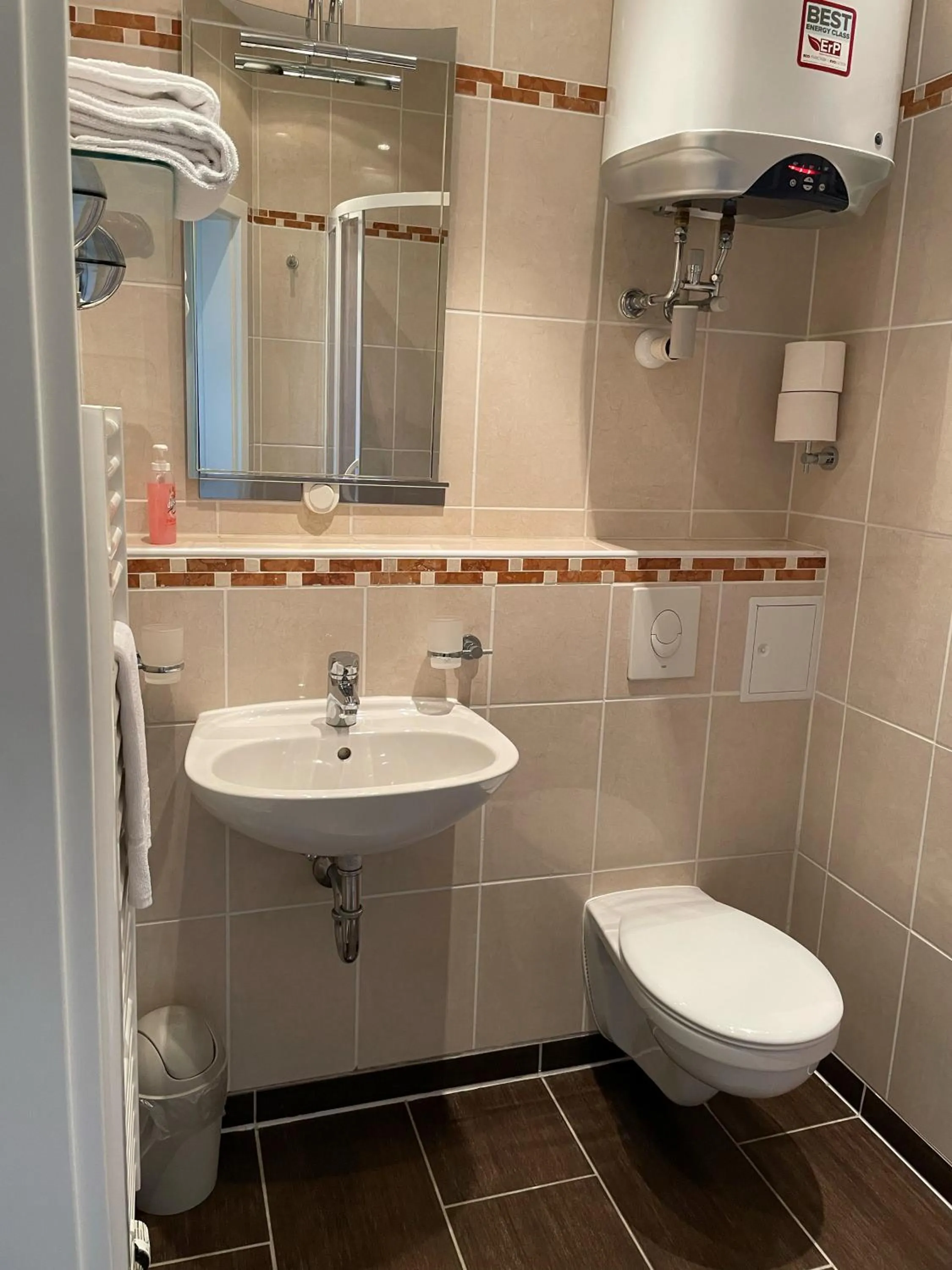 Toilet in Pension am Tiefen See