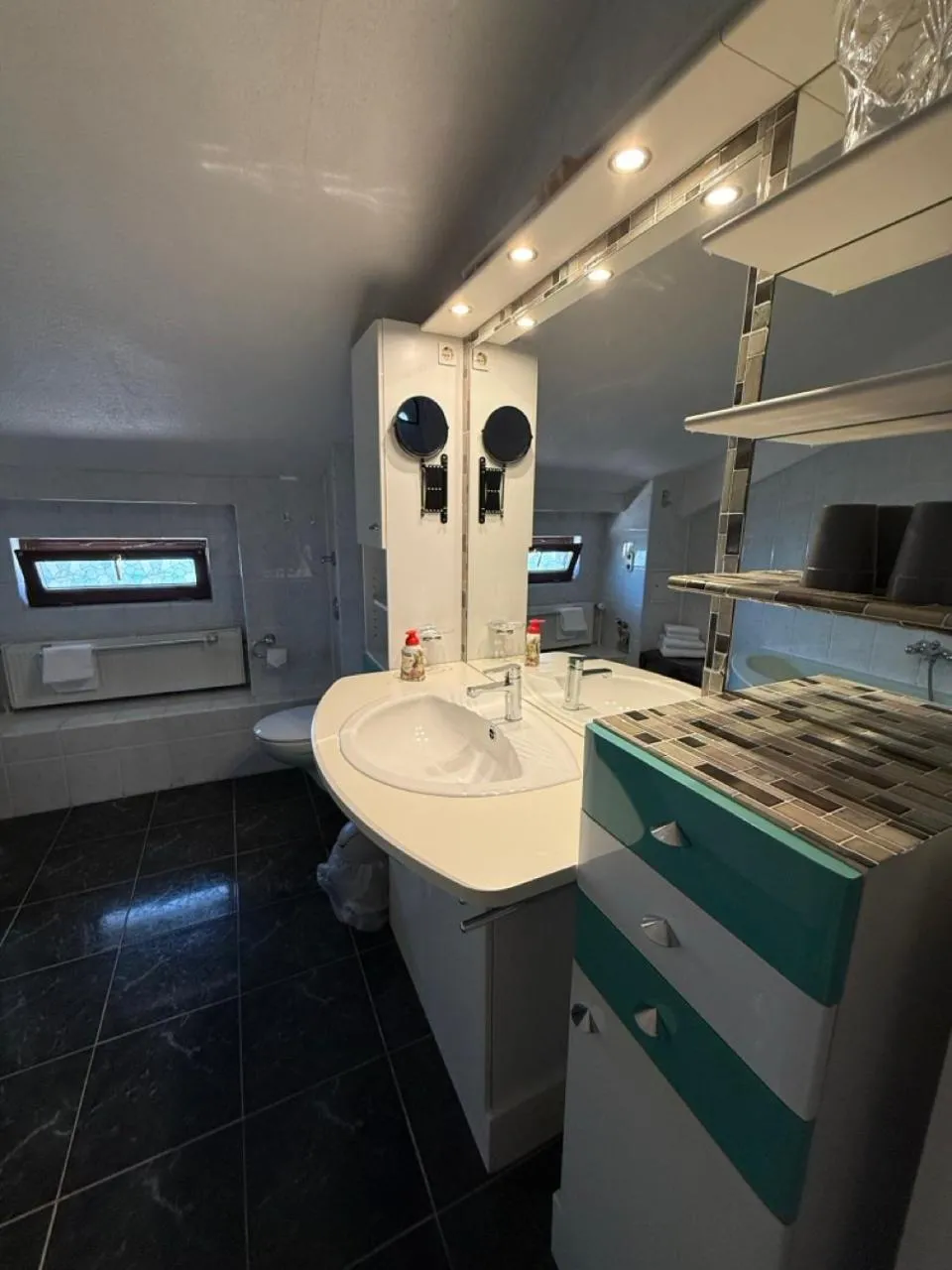 Bathroom in Pension am Tiefen See