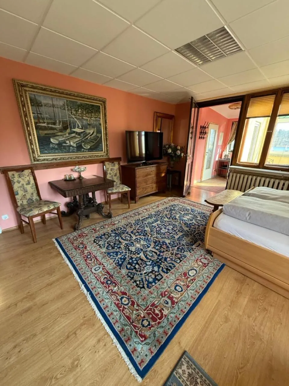 Photo of the whole room, Bed in Pension am Tiefen See
