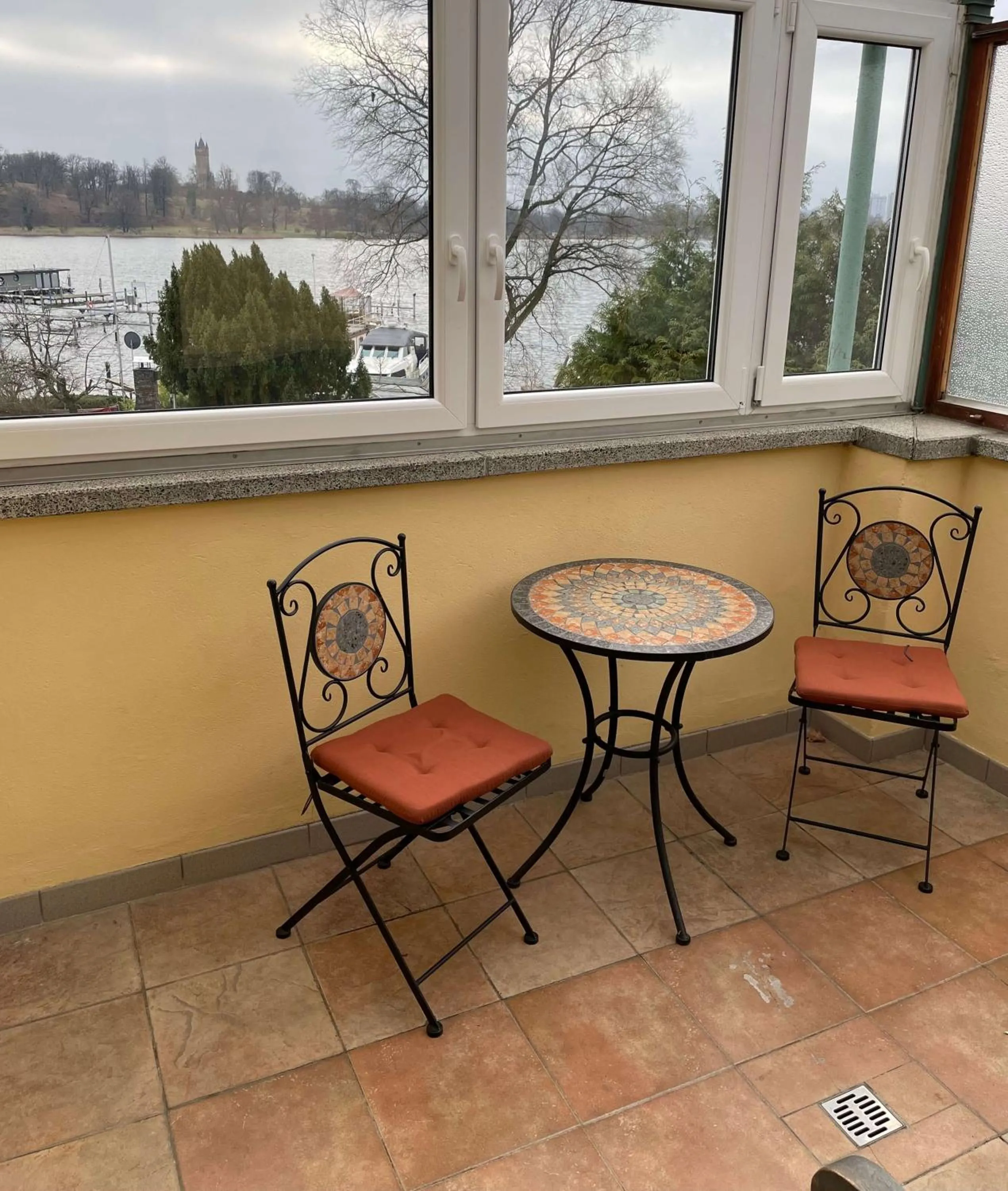 Balcony/Terrace in Pension am Tiefen See