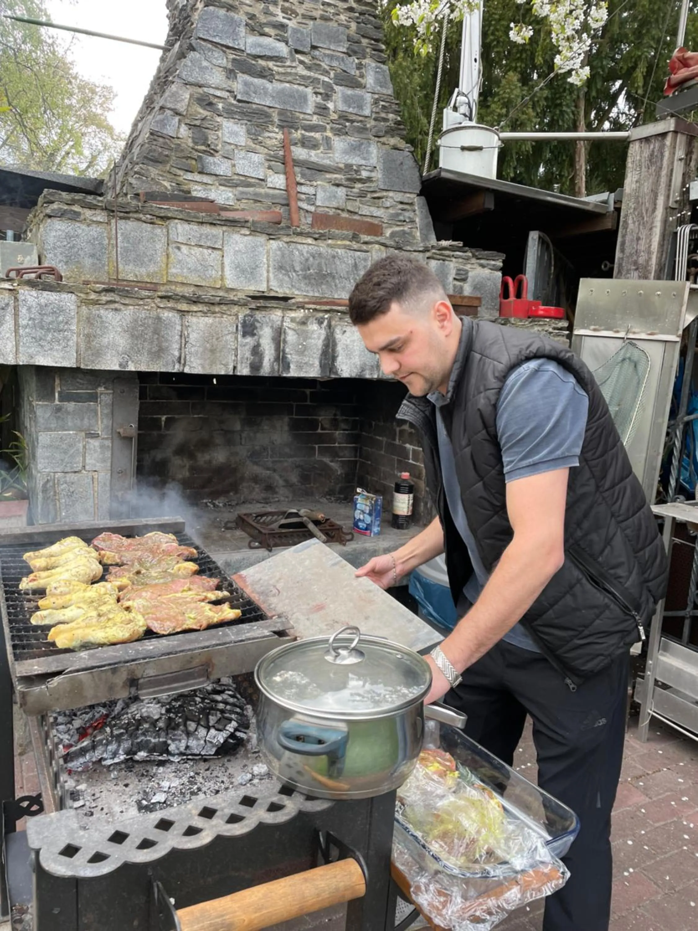 BBQ facilities in Pension am Tiefen See