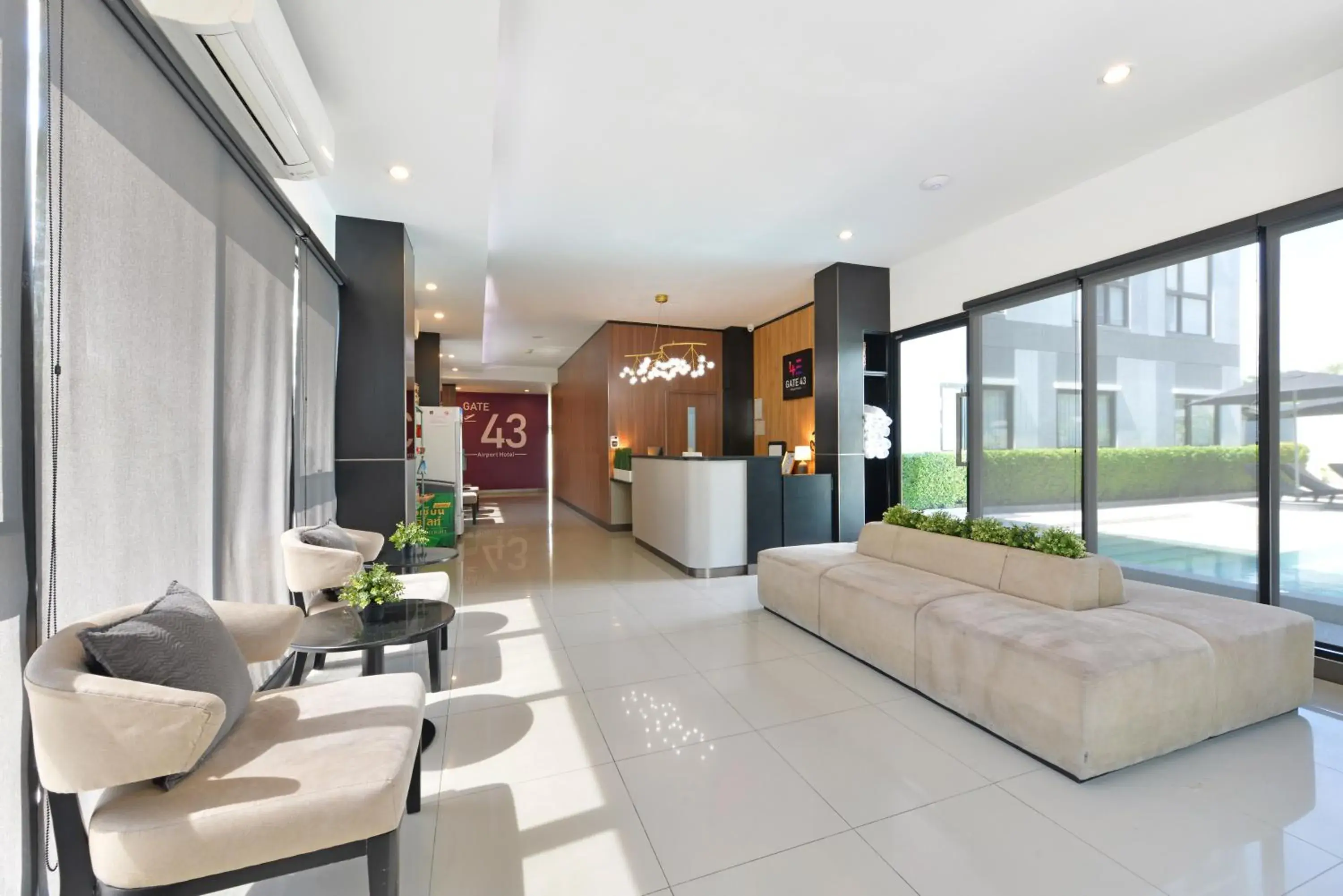 Lobby or reception in Gate43 Airport Hotel Lobby or reception in Gate43 Airport Hotel