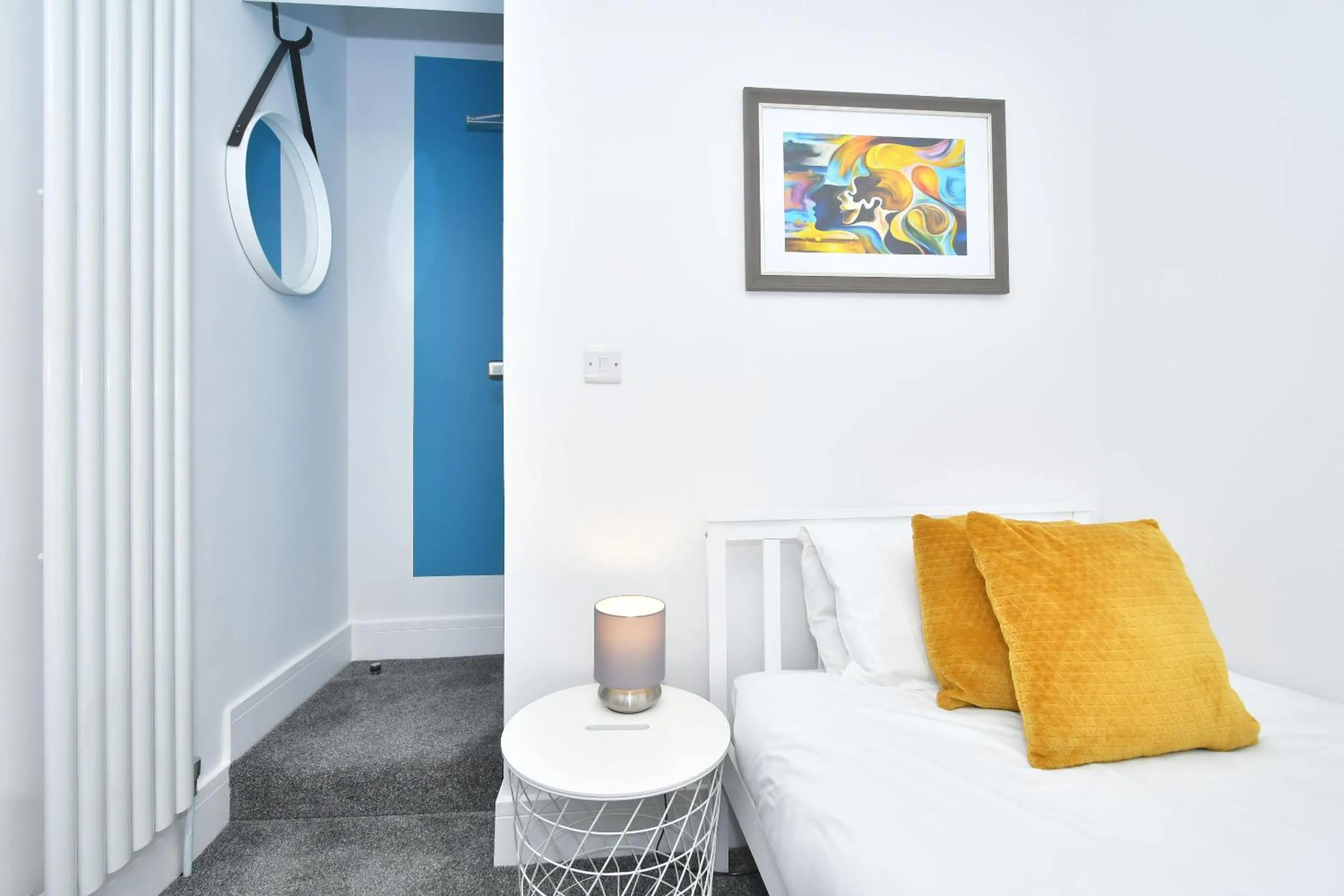 Bedroom, Bed in Townhouse @ 42 Minshull New Road Crewe