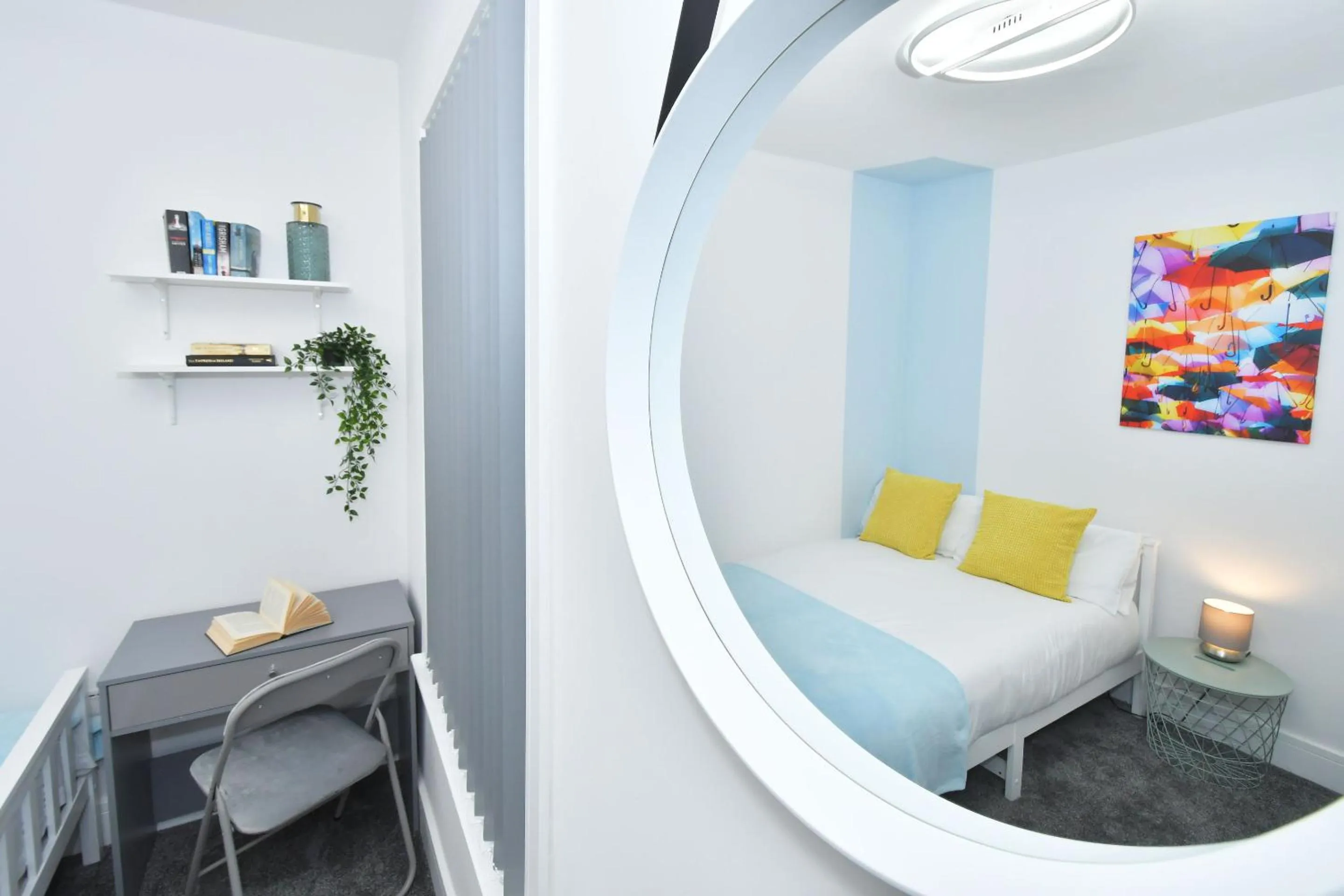 Bedroom, Bed in Townhouse @ 42 Minshull New Road Crewe