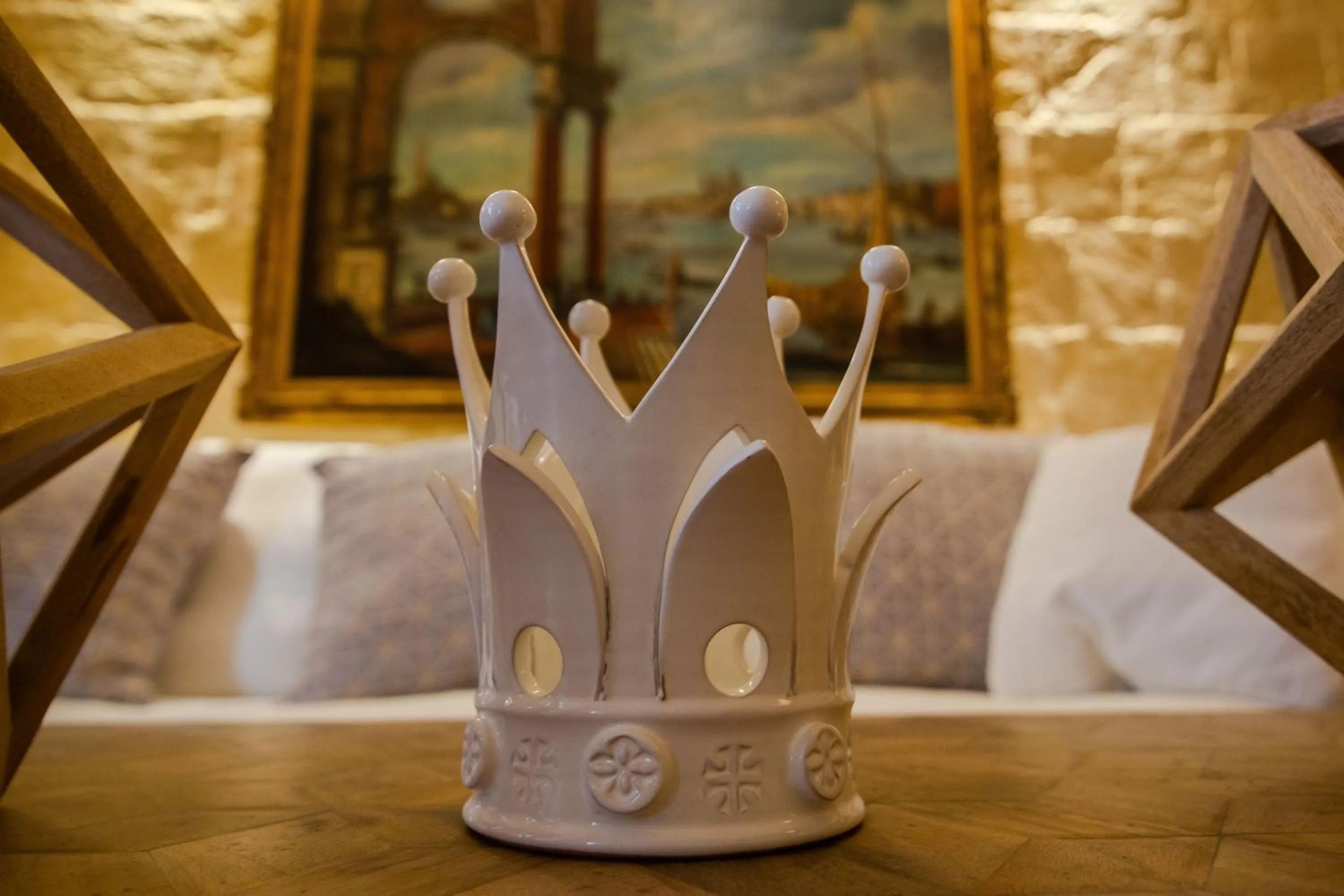 Living room in Palazzino Birgu Host Family Bed and Breakfast