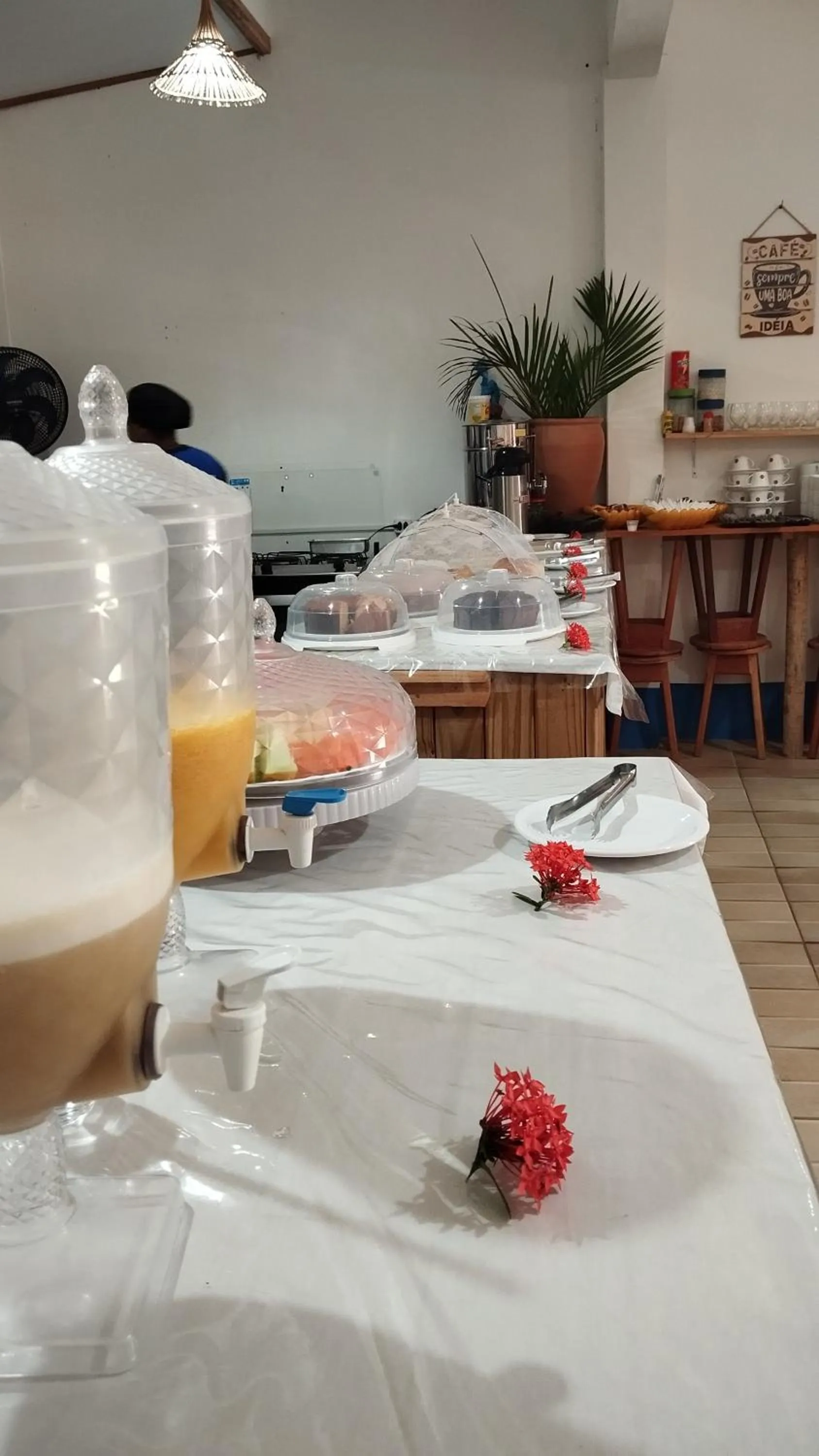 Food and drinks in Pousada Ponta da Baleia