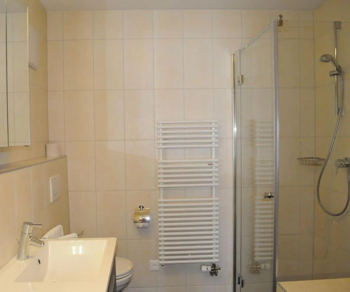 Shower in Belle Epoque Hotel Victoria & Apartments