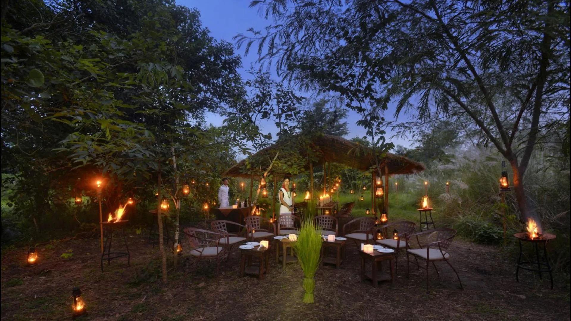 Garden in Barahi Jungle Lodge