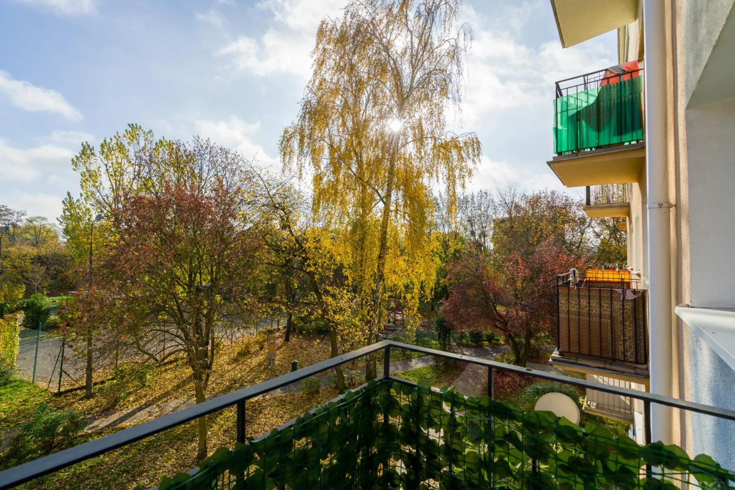 Balcony/Terrace in Apartment Poznan Park Cytadela by Noclegi Renters