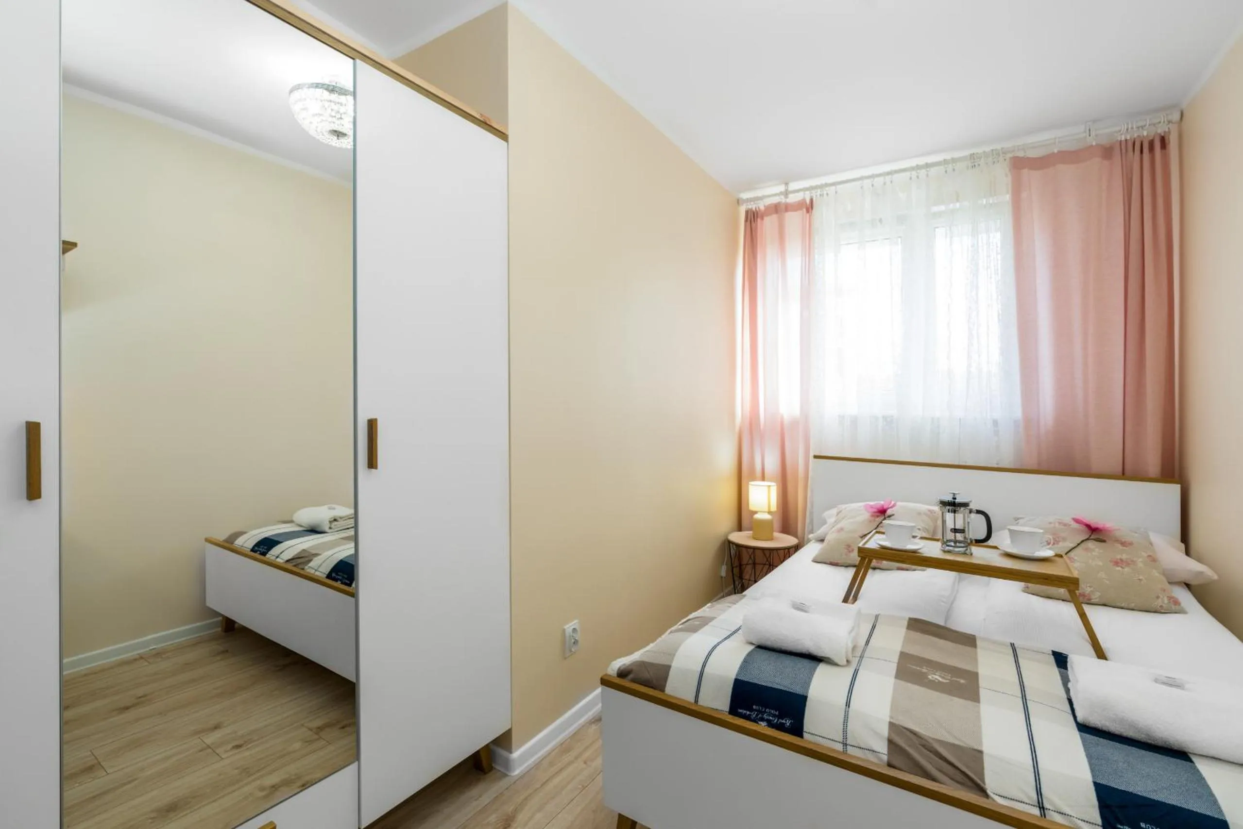 Bedroom, Bed in Apartment Poznan Park Cytadela by Noclegi Renters