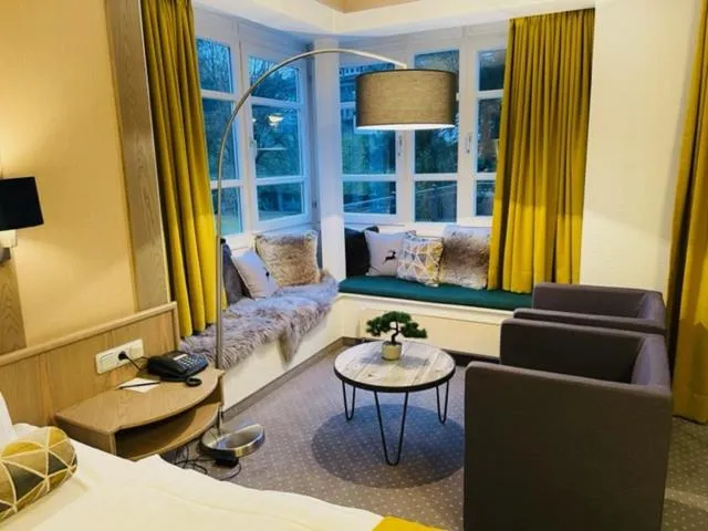 Bed in Romantisches Hotel Menzhausen