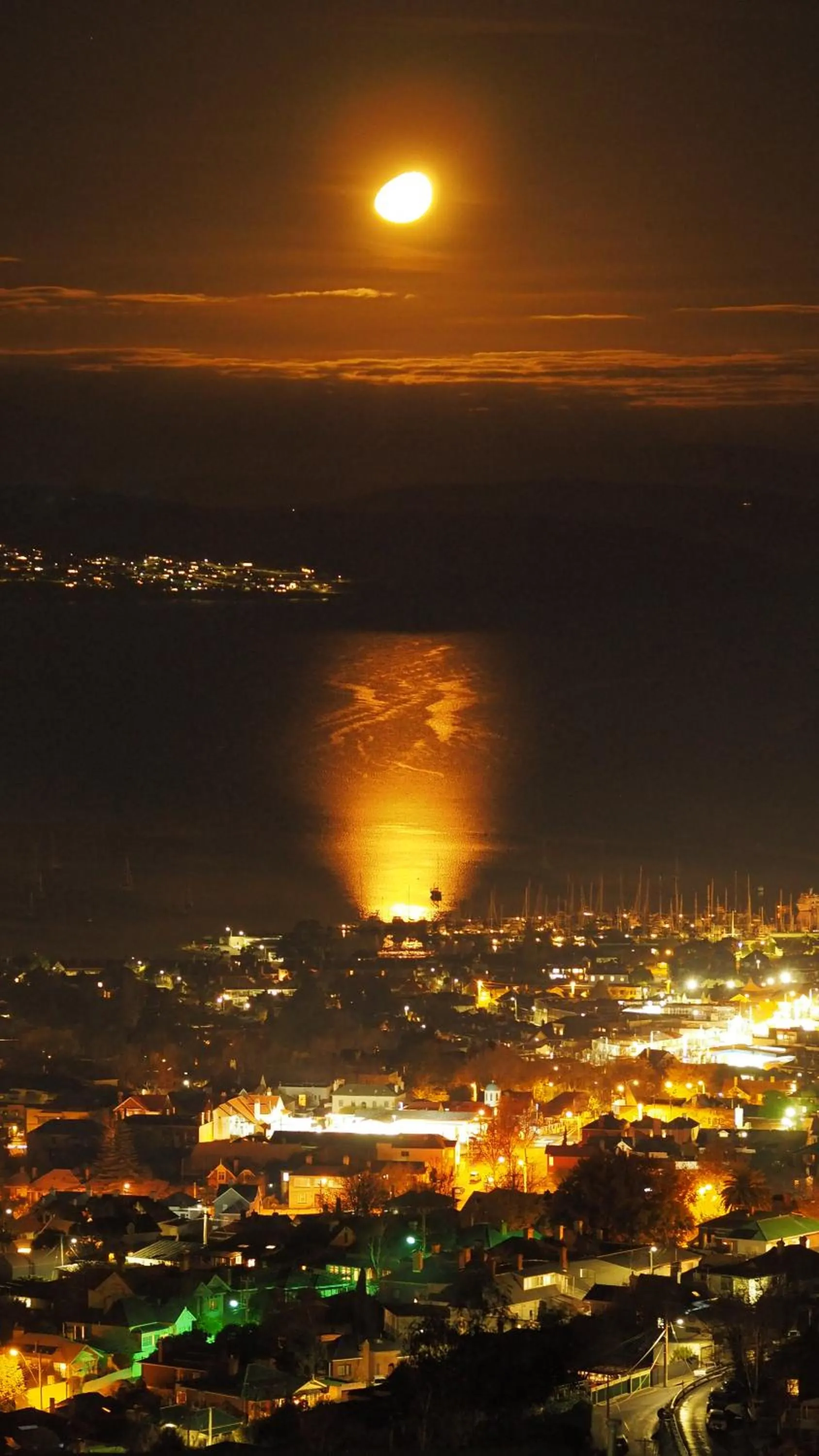 Night in Hobart View