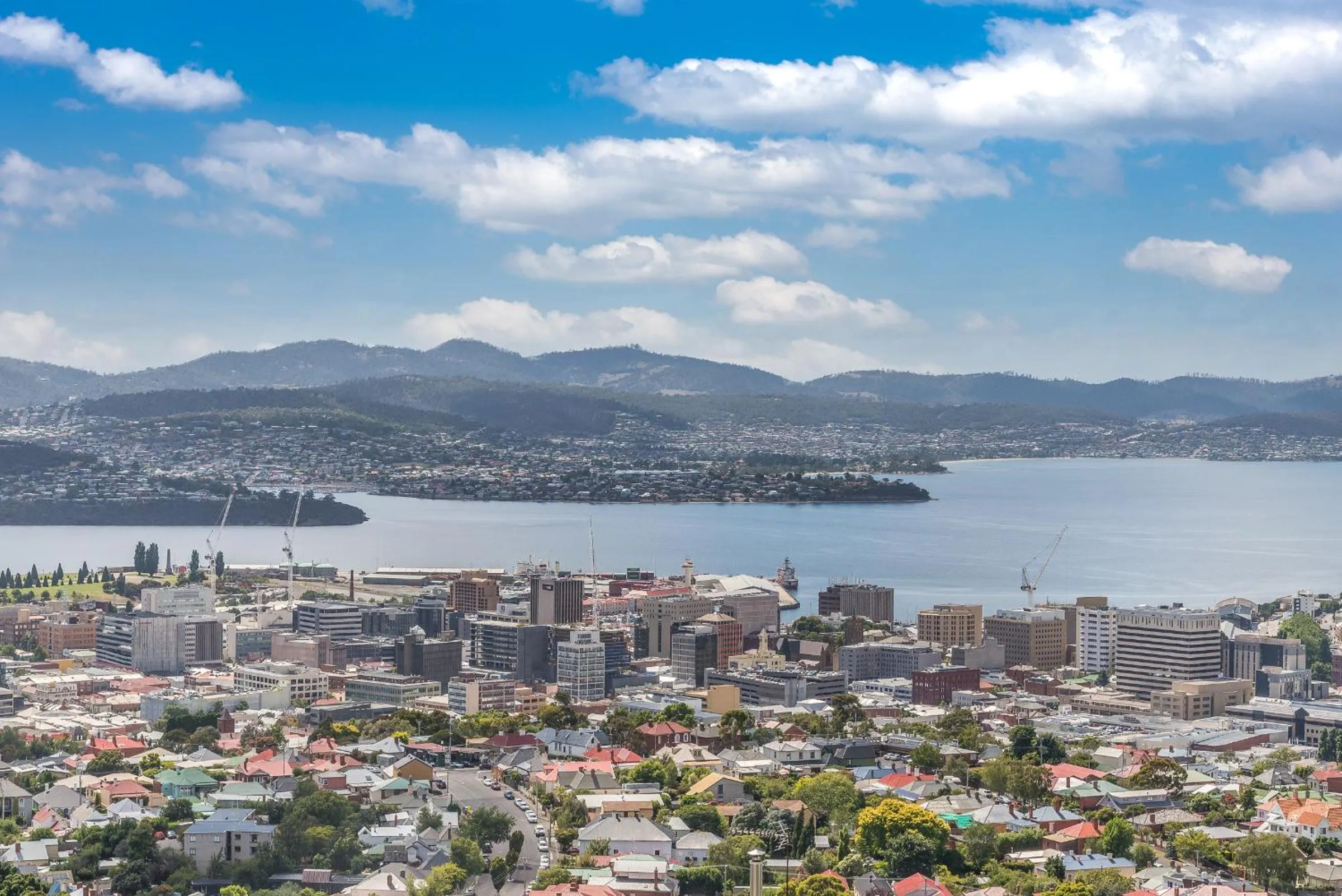 Bird's eye view in Hobart View