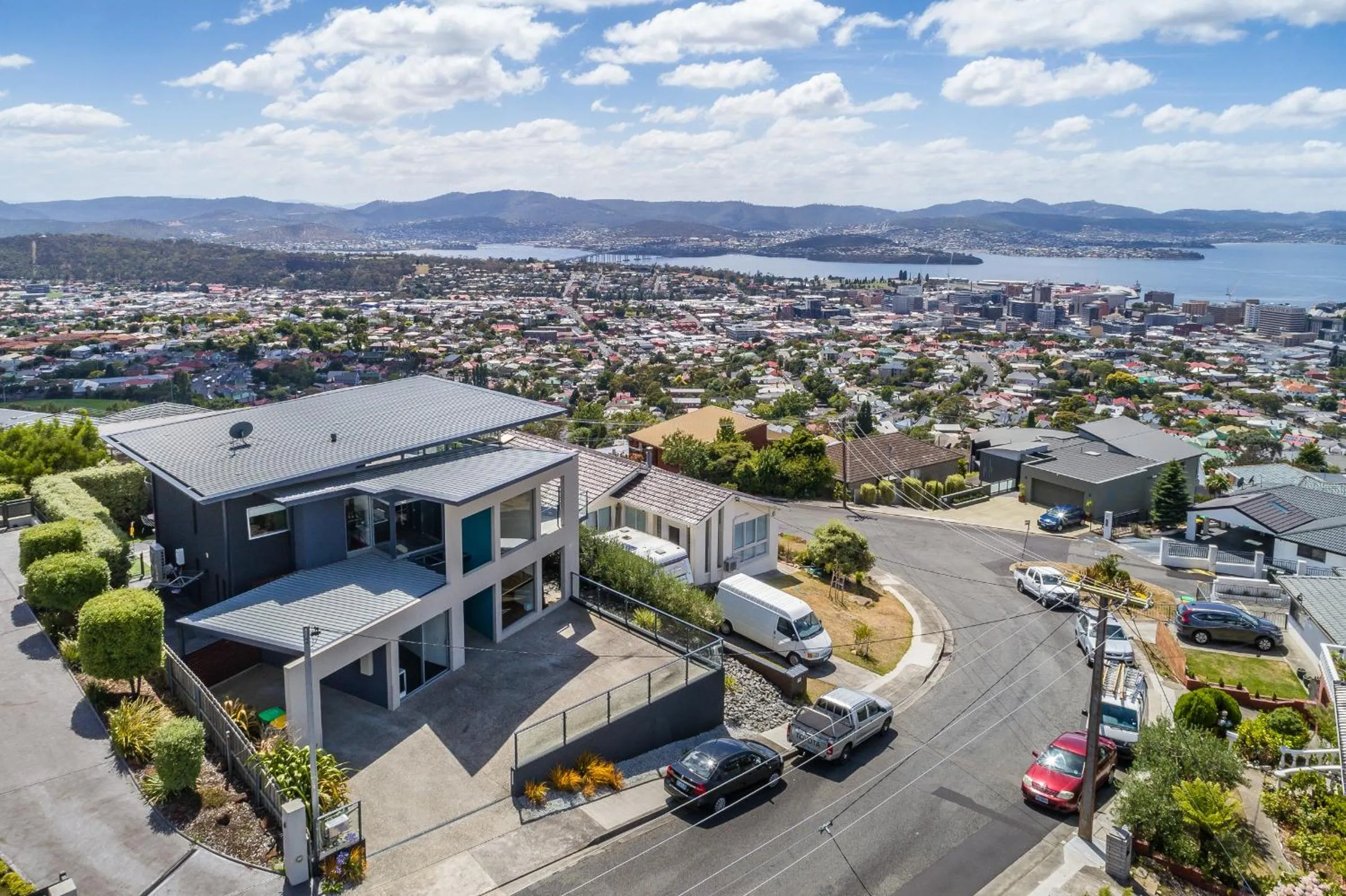 Bird's eye view in Hobart View