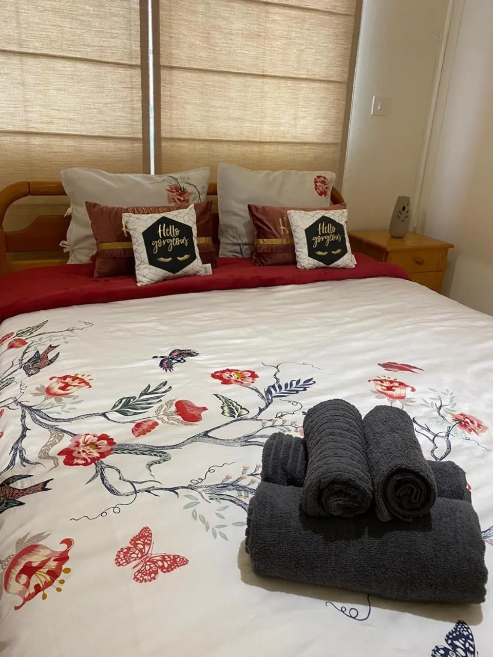 Bedroom, Bed in Larnaca Comfort Rooms With Smart TV & Netflix