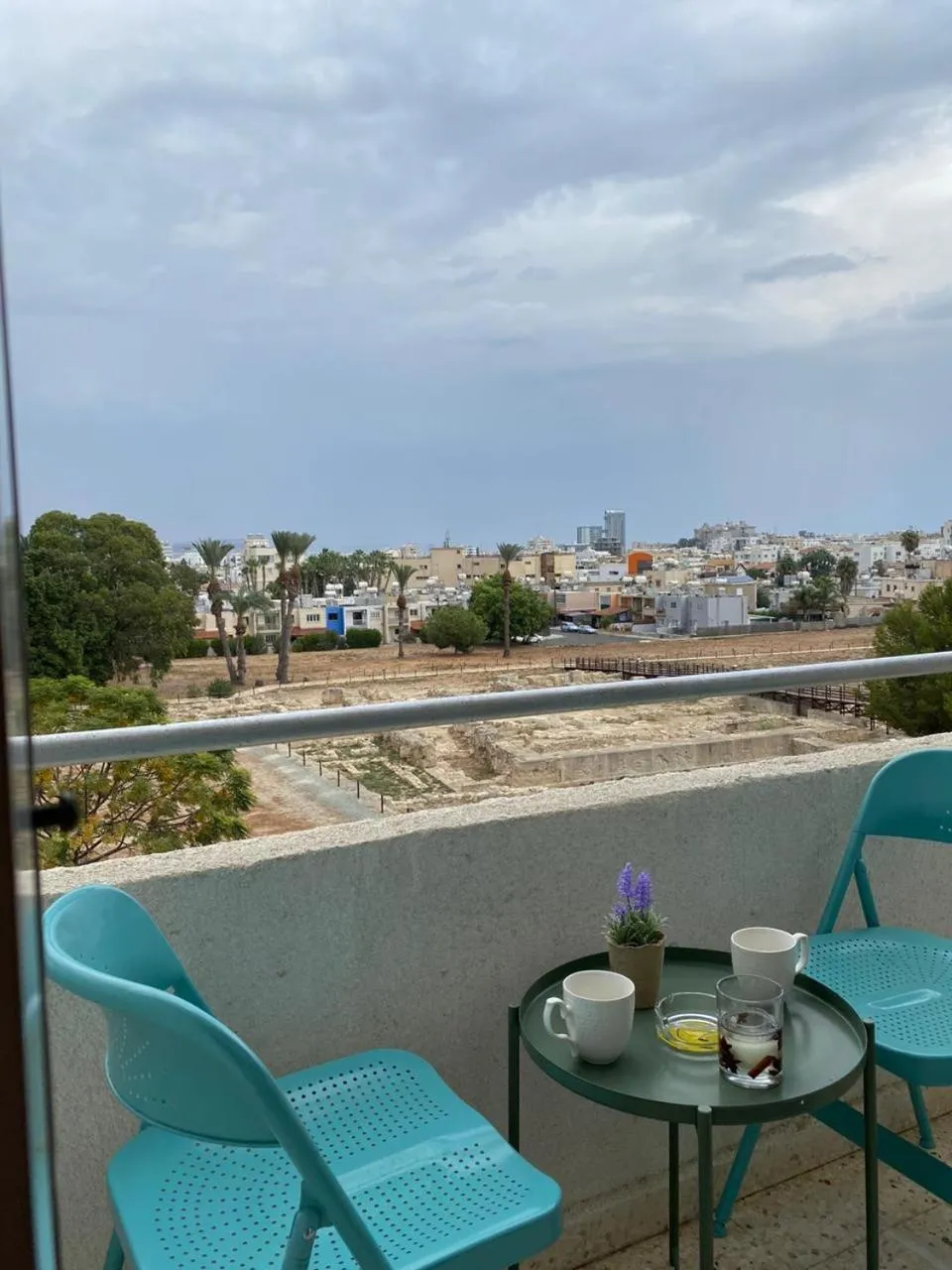 Balcony/Terrace in Larnaca Comfort Rooms With Smart TV & Netflix
