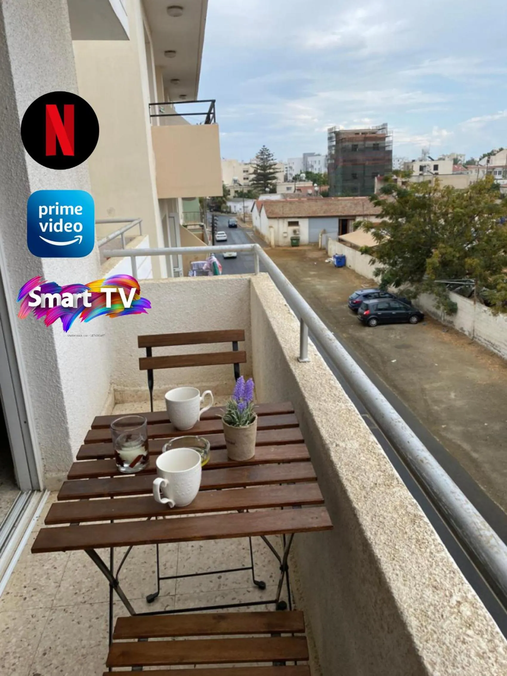 Property building in Larnaca Comfort Rooms With Smart TV & Netflix