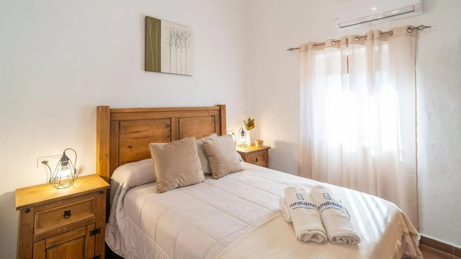 Bedroom, Bed in Casa Herrero El Borge by Ruralidays