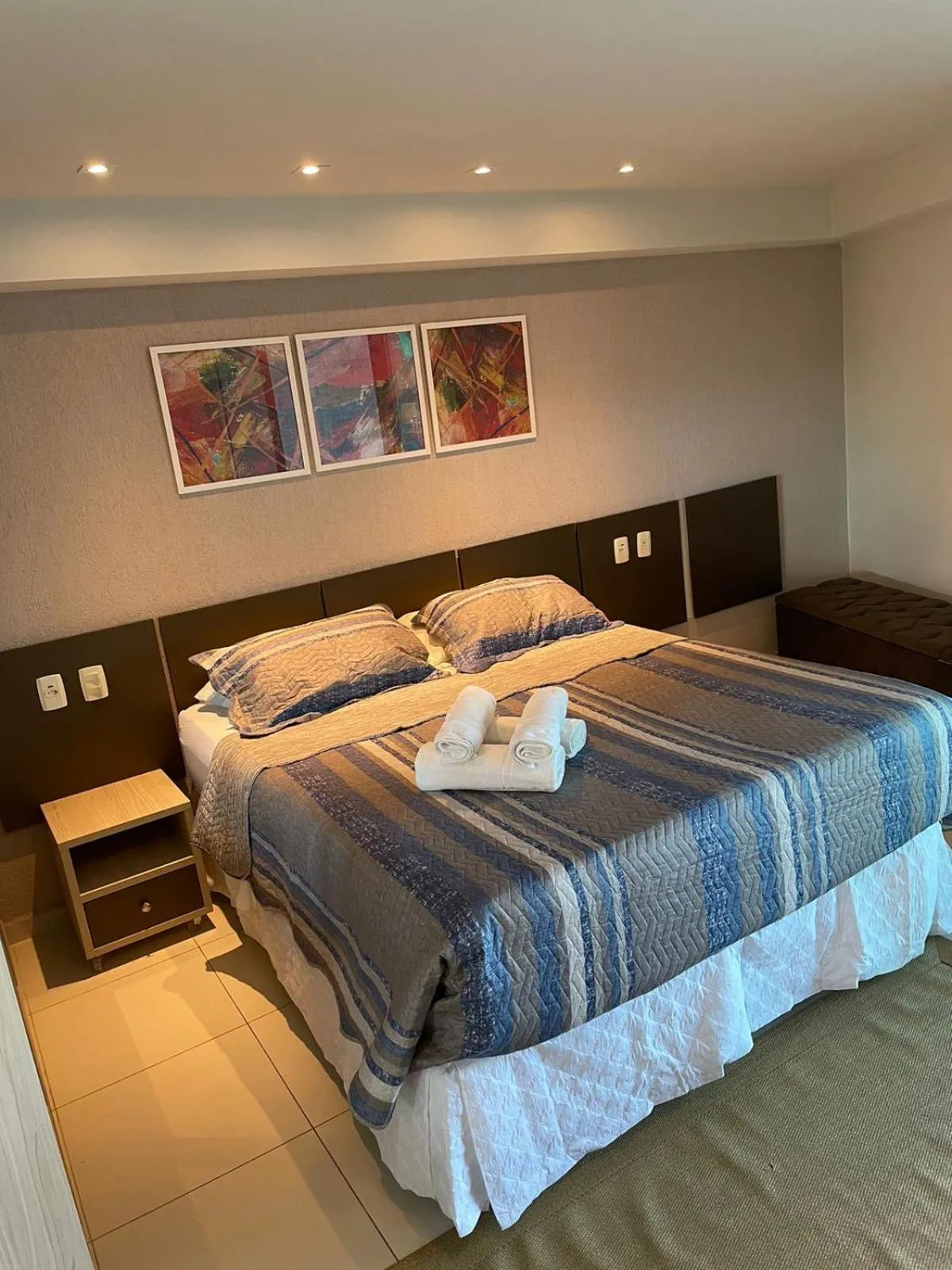 Bed in Maravilhoso Flat na Praia de Tabatinga
