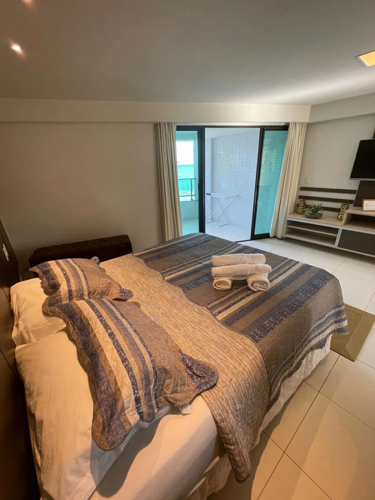 Bed in Maravilhoso Flat na Praia de Tabatinga